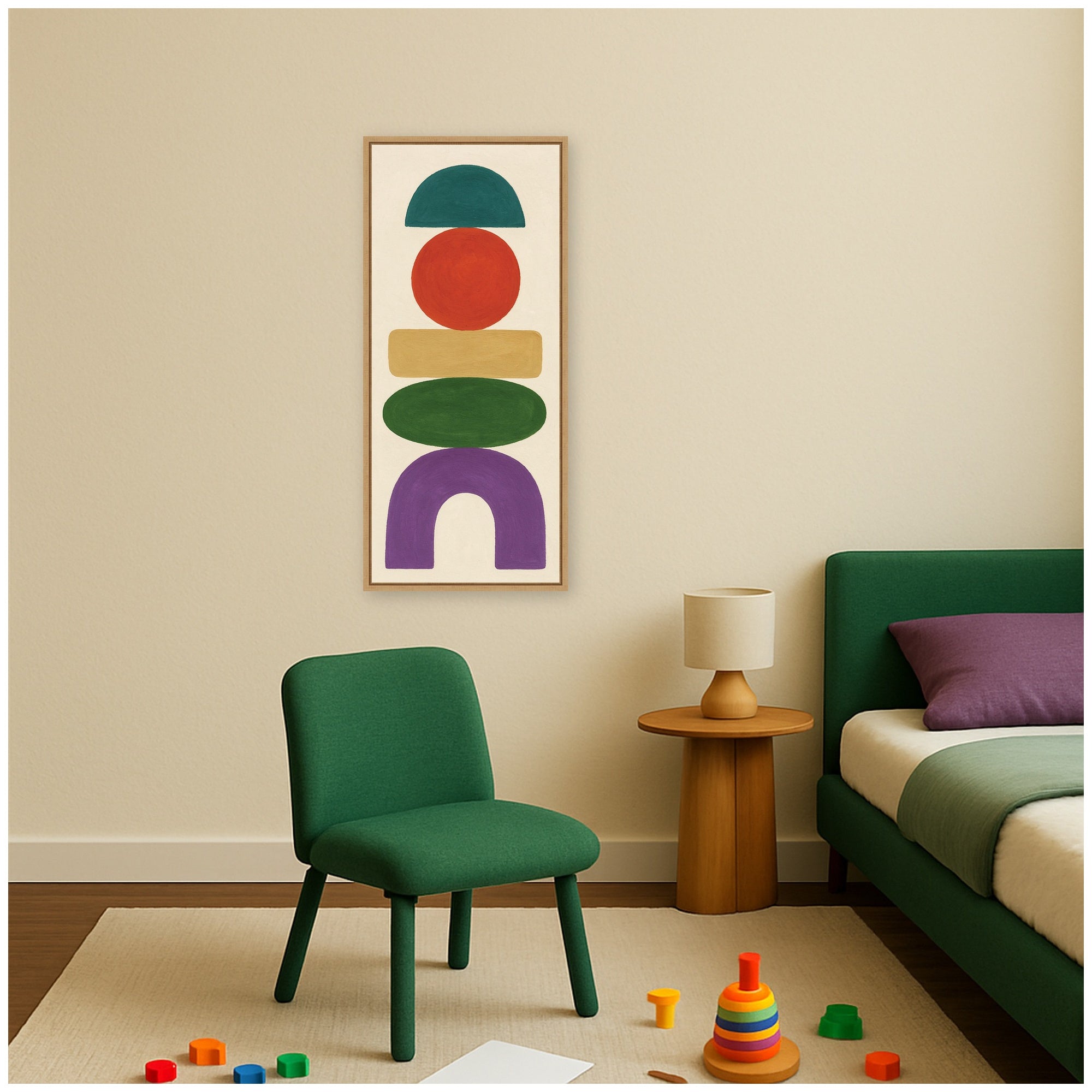 Toys Panel by Laura Moss Framed Canvas Wall Art Print