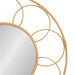 Round Mirror Brown 34x34 3