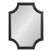 Scallop Mirror Black 18x24 2