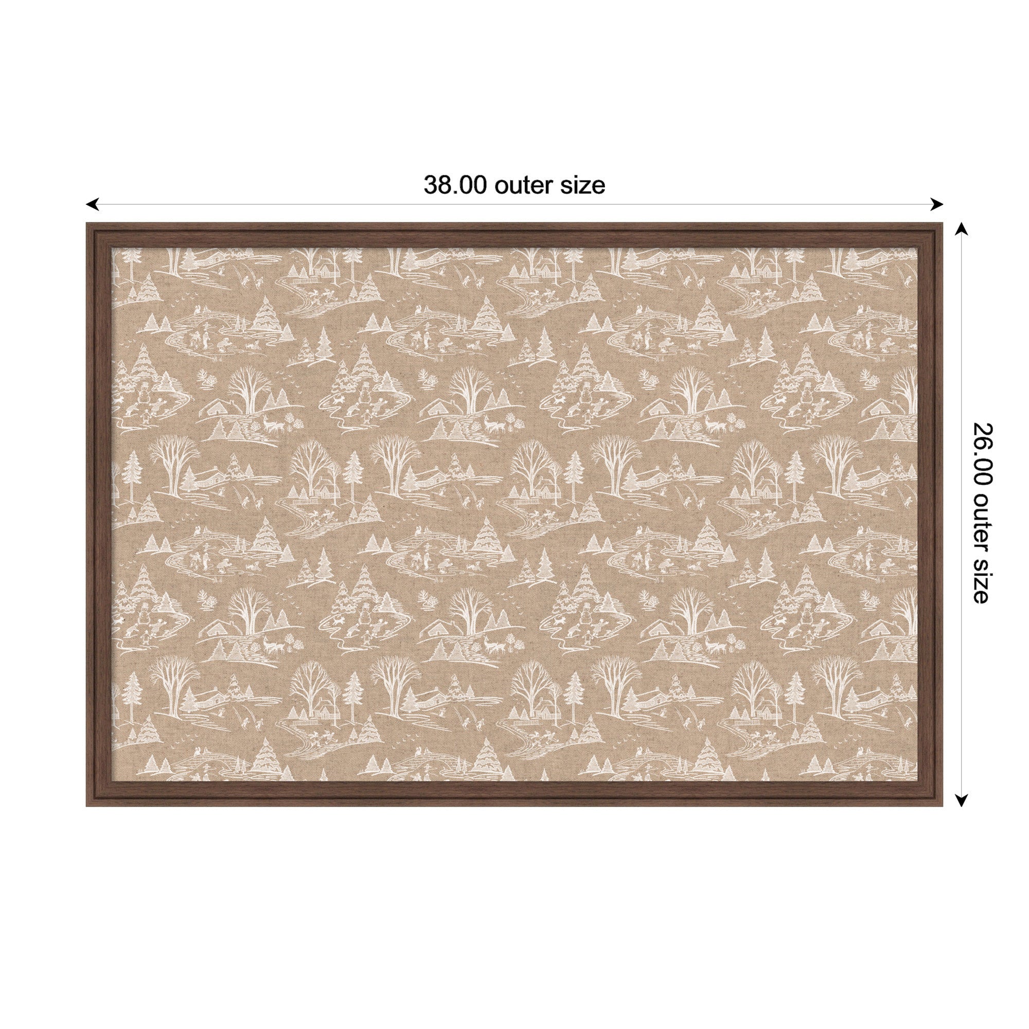 Magnetic Canvas Florence Medium Brown 38x26 2