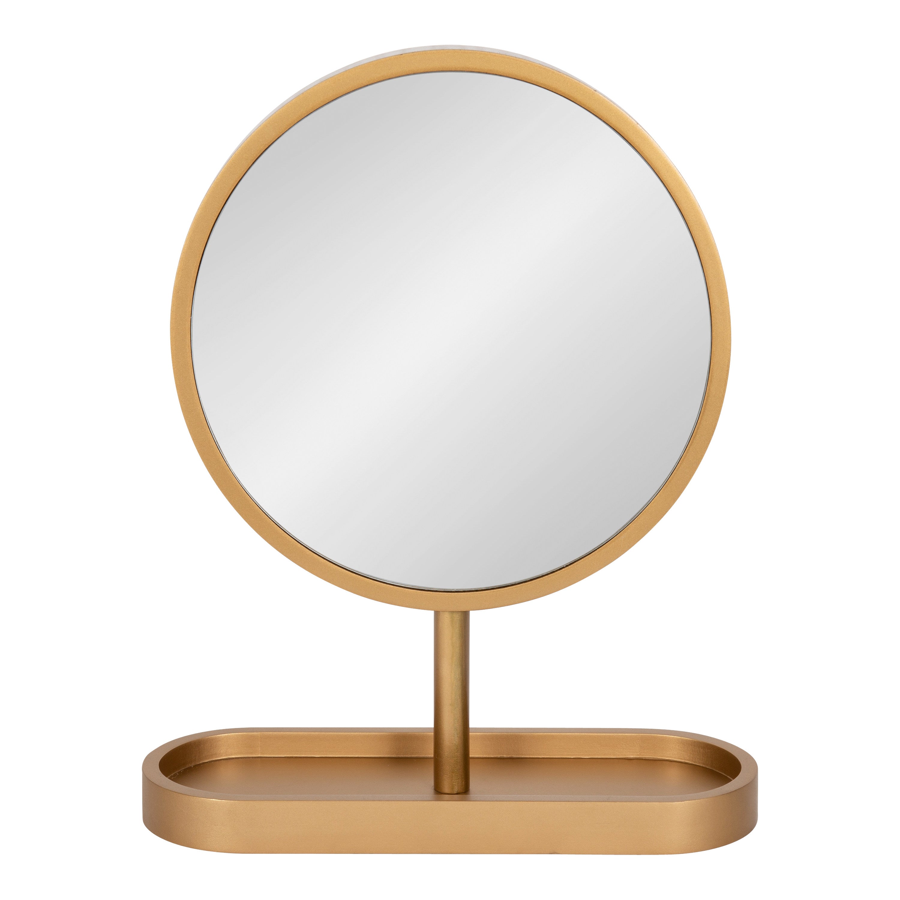 Tabletop Mirror Gold 17x21 2