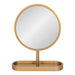 Tabletop Mirror Gold 17x21 2