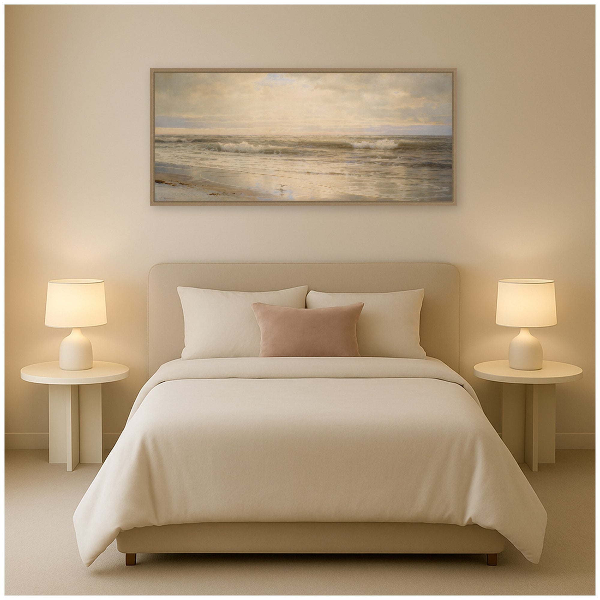 Framed Canvas Sylvie Dark Gold 40x18 6