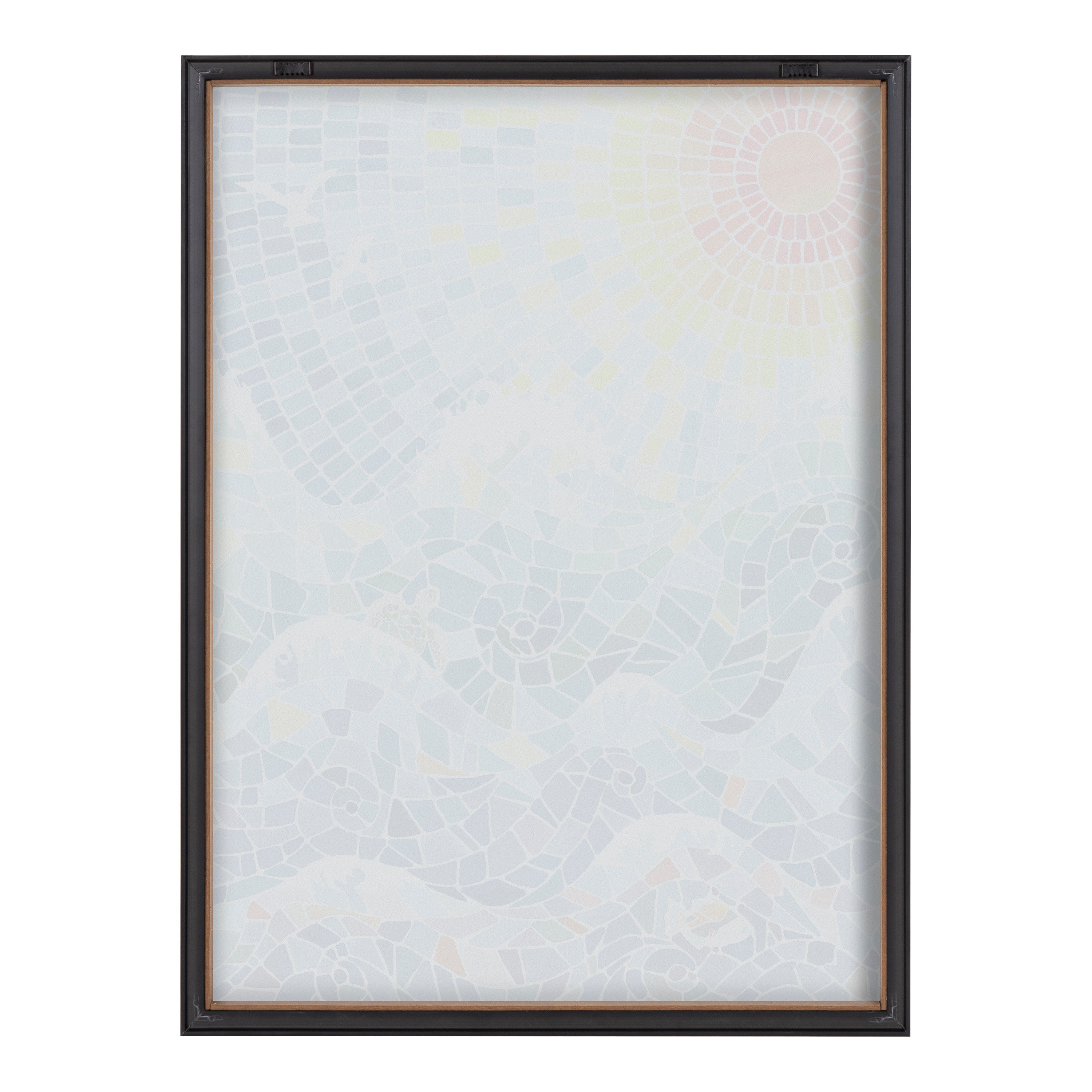 Blake It’s a Beautiful Life Framed Printed Glass by Janet Meinke-Lau