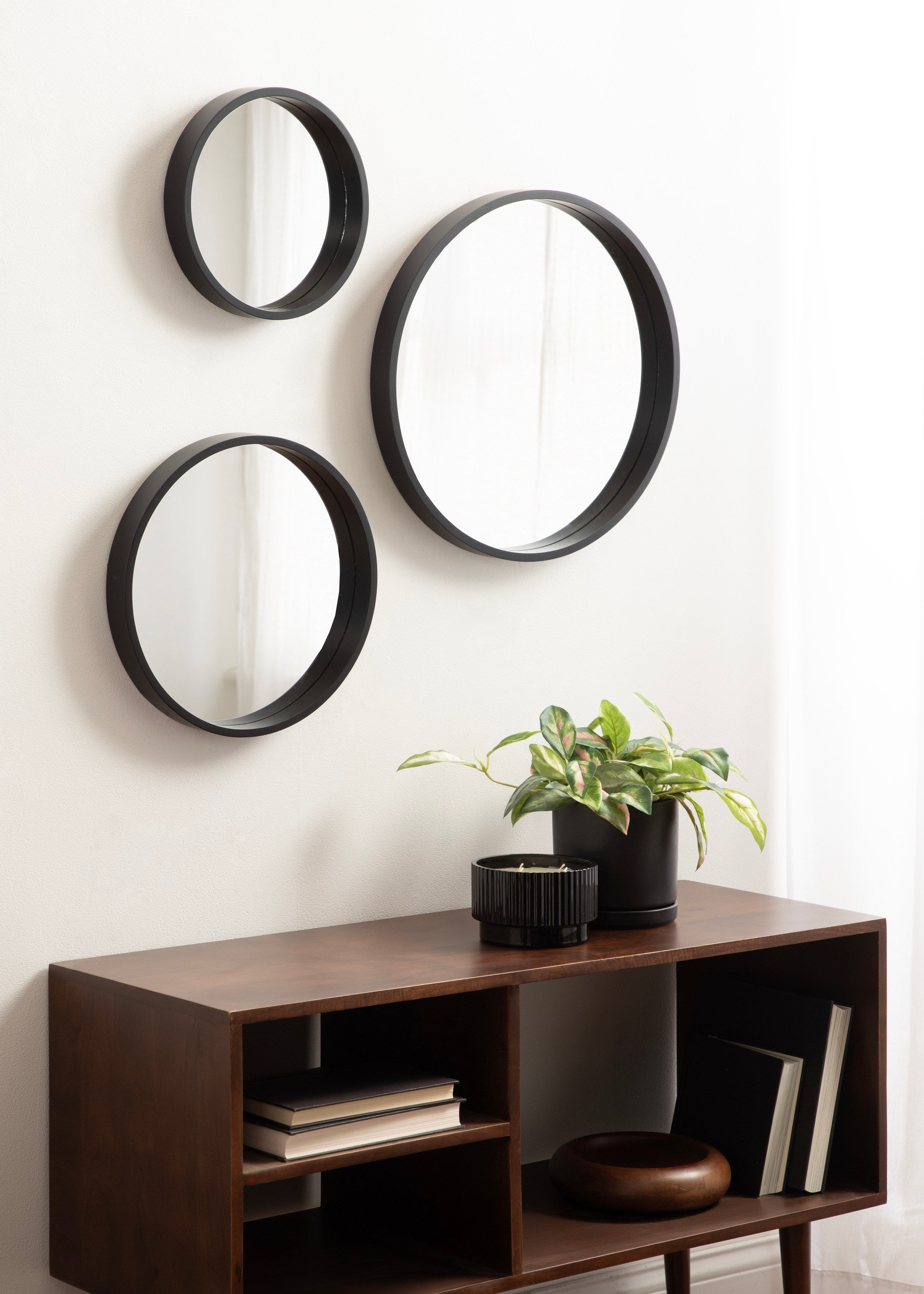 Mirror Set Black 3pc 6
