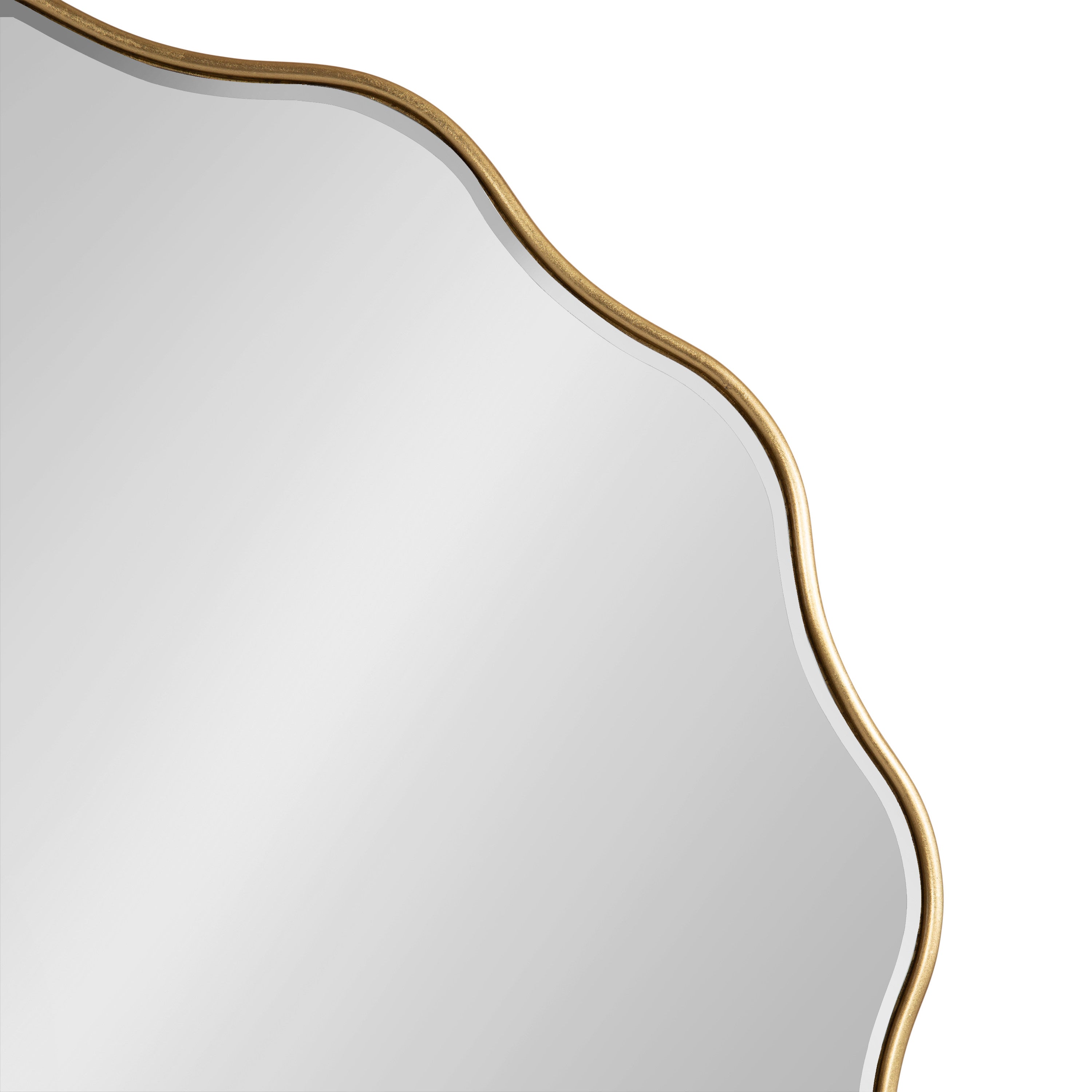 Viona Round Scalloped Mirror