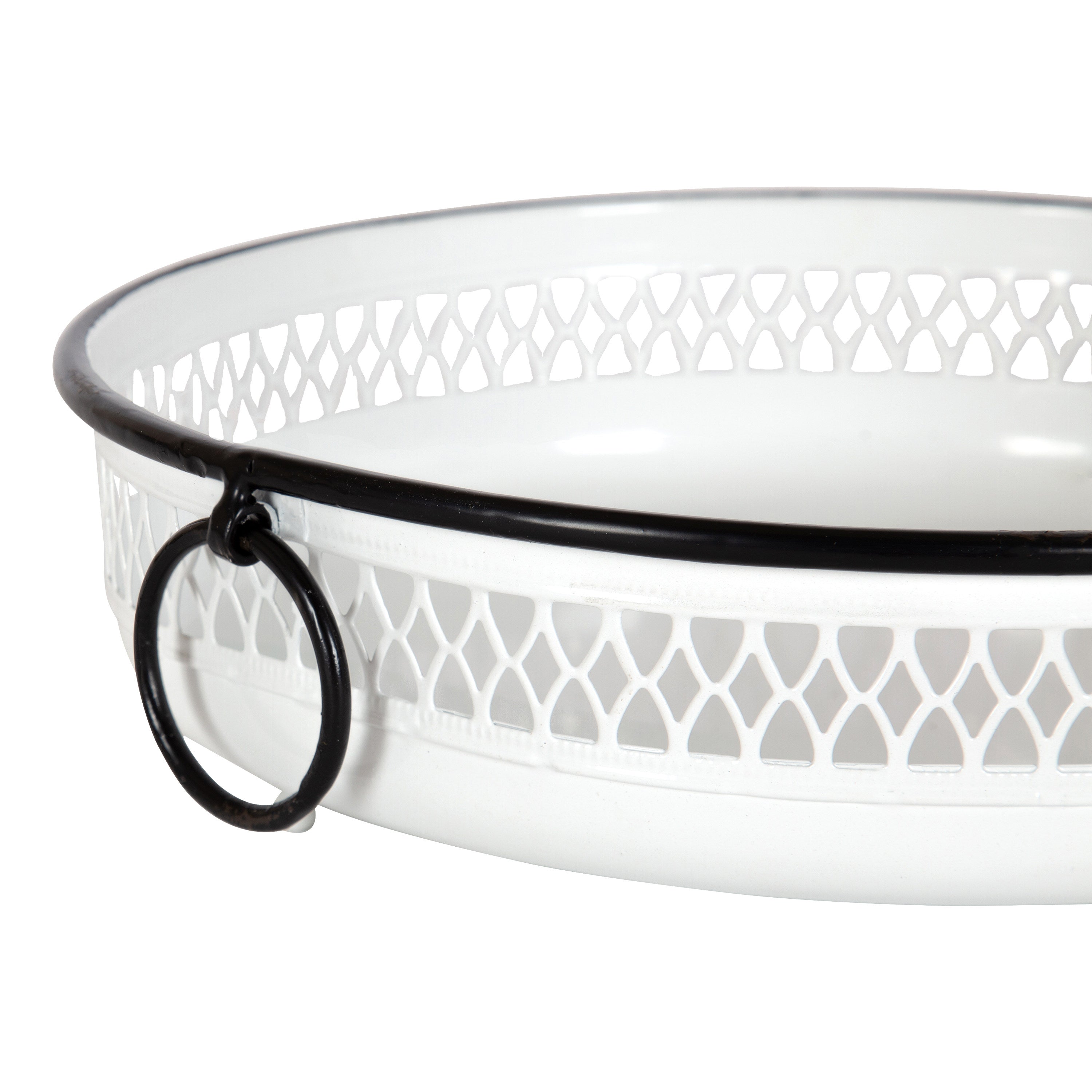 Tray Set White 2 Piece 4