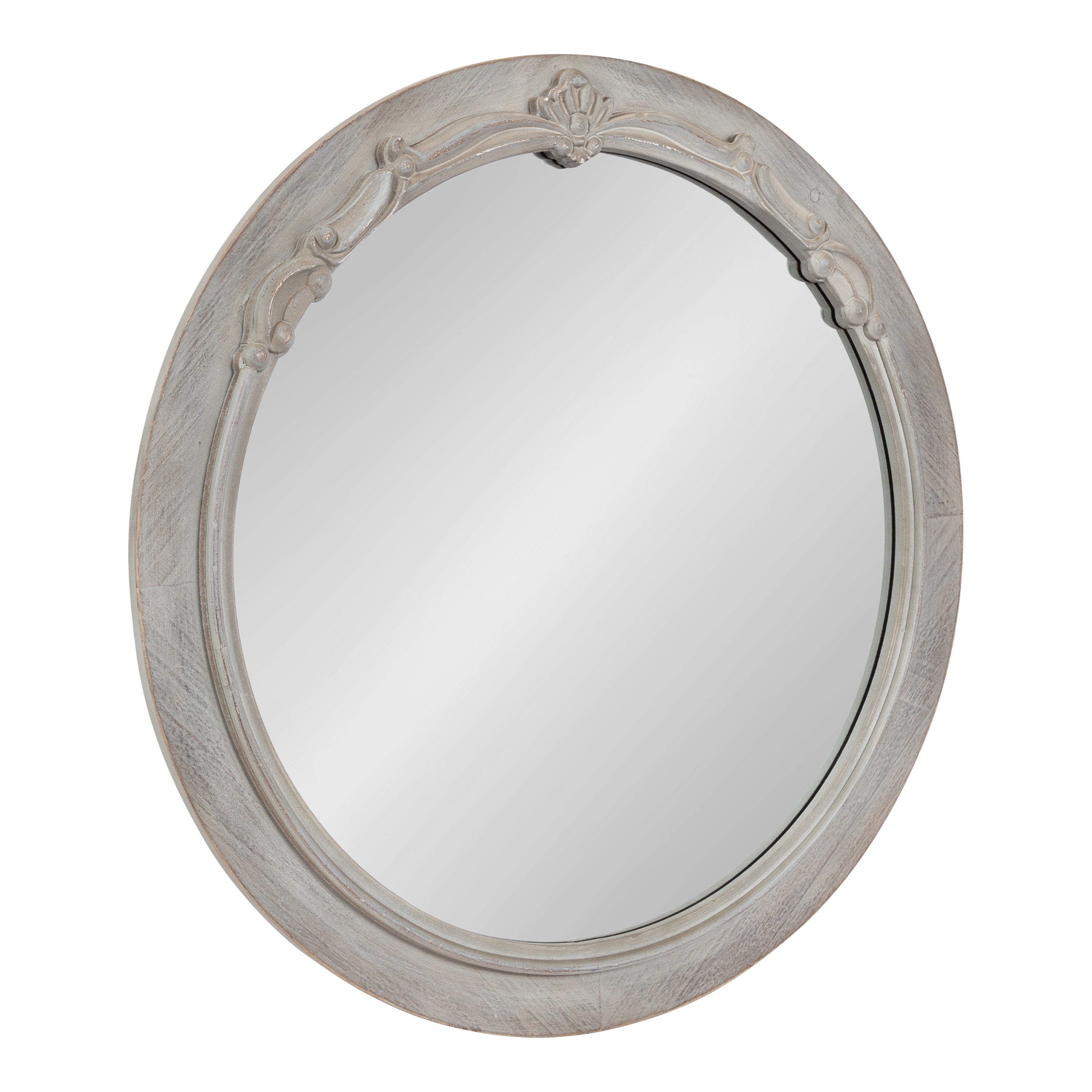 Round Mirror Gray 26" Diameter 2