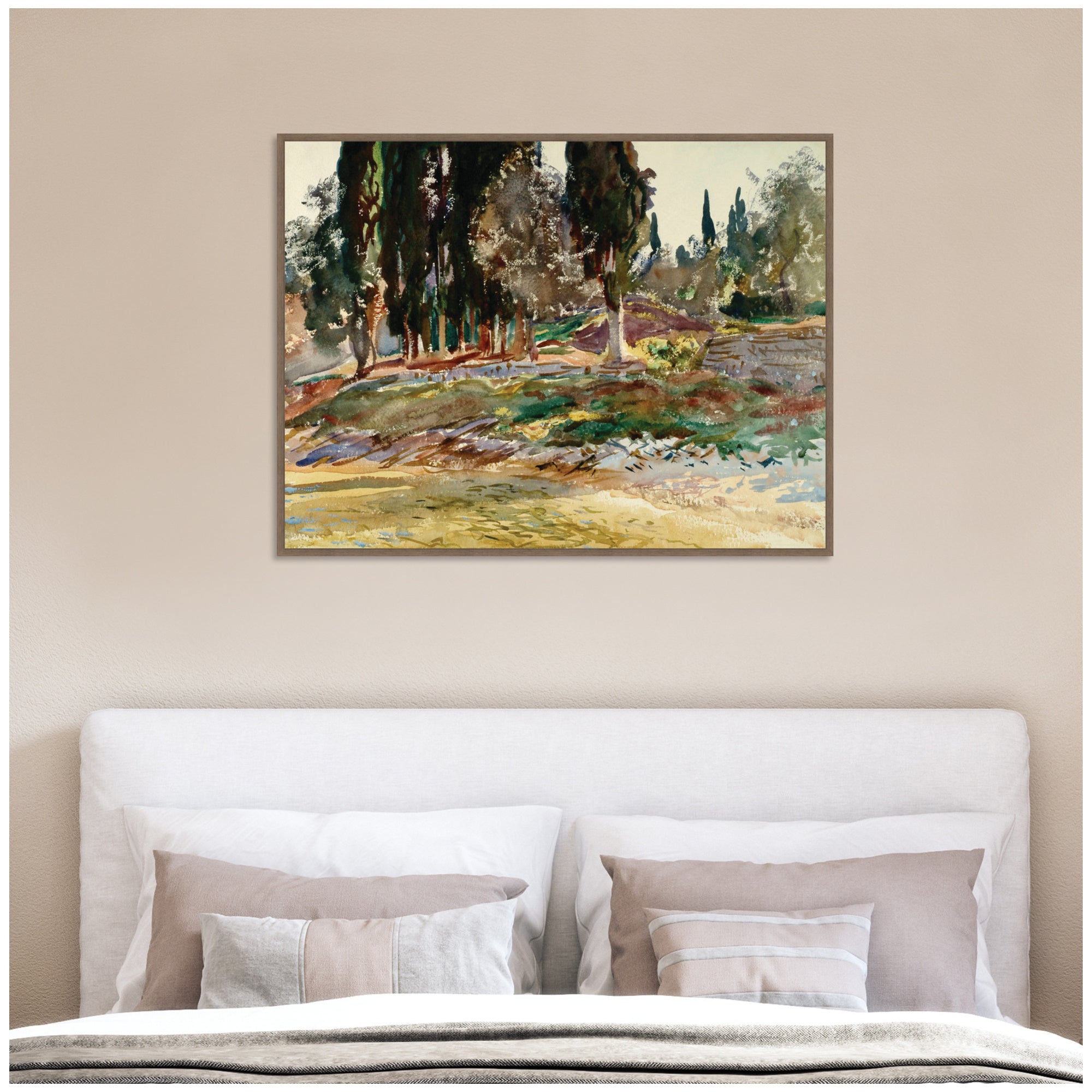 Framed Canvas 42 x 32 Sylvie Walnut 6