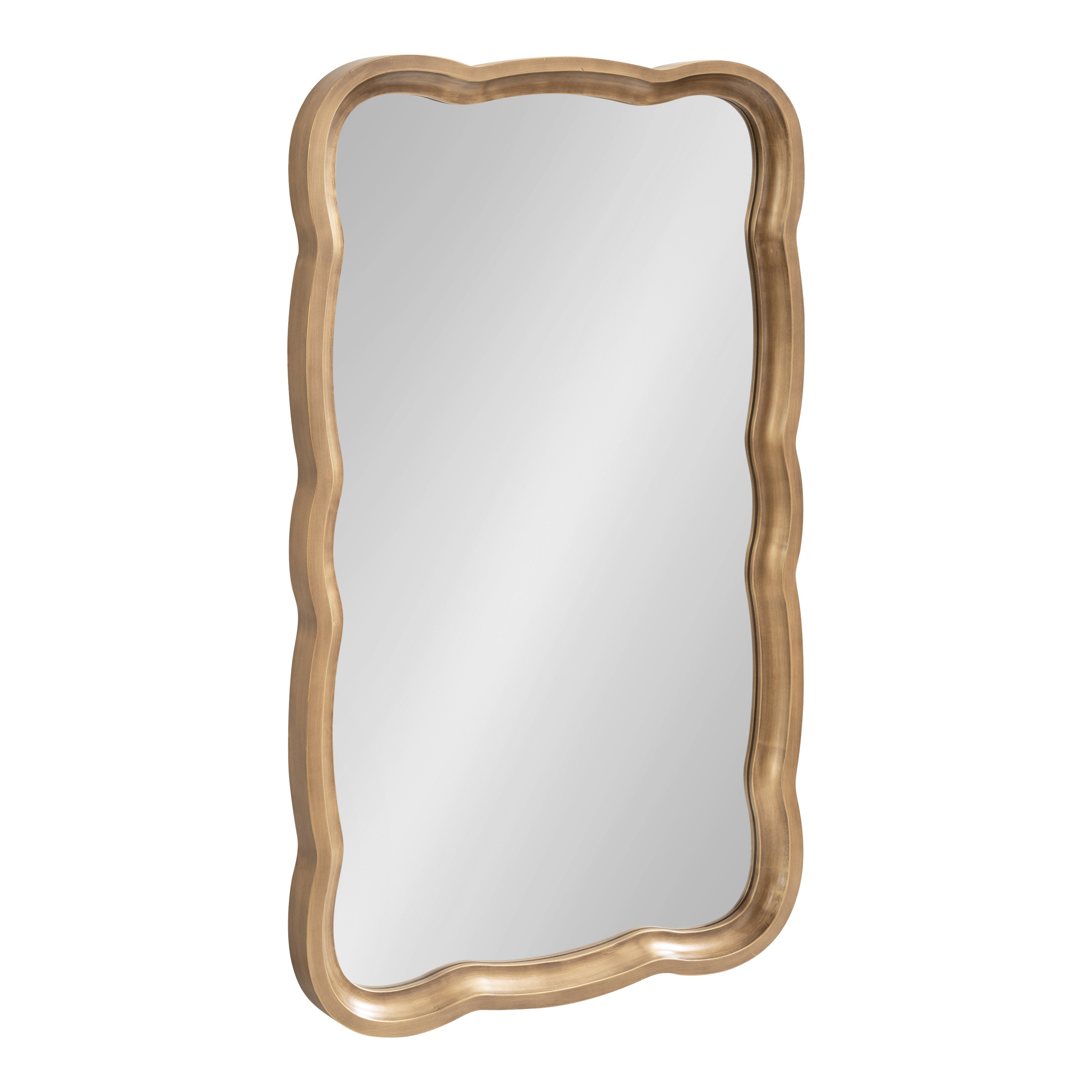 Scallop Mirror Gold 24x38 1