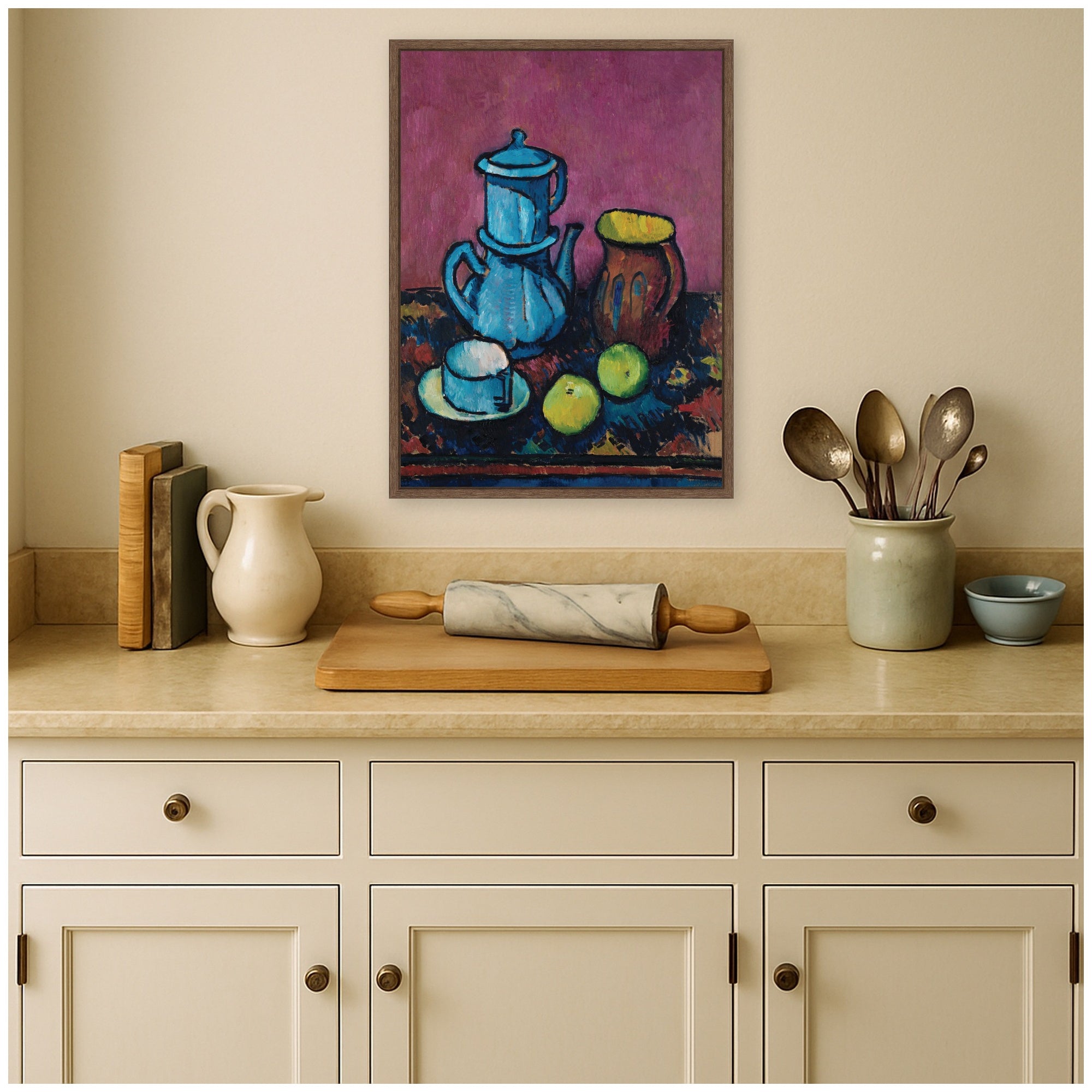 Framed Canvas 18x24 Sylvie Walnut 5