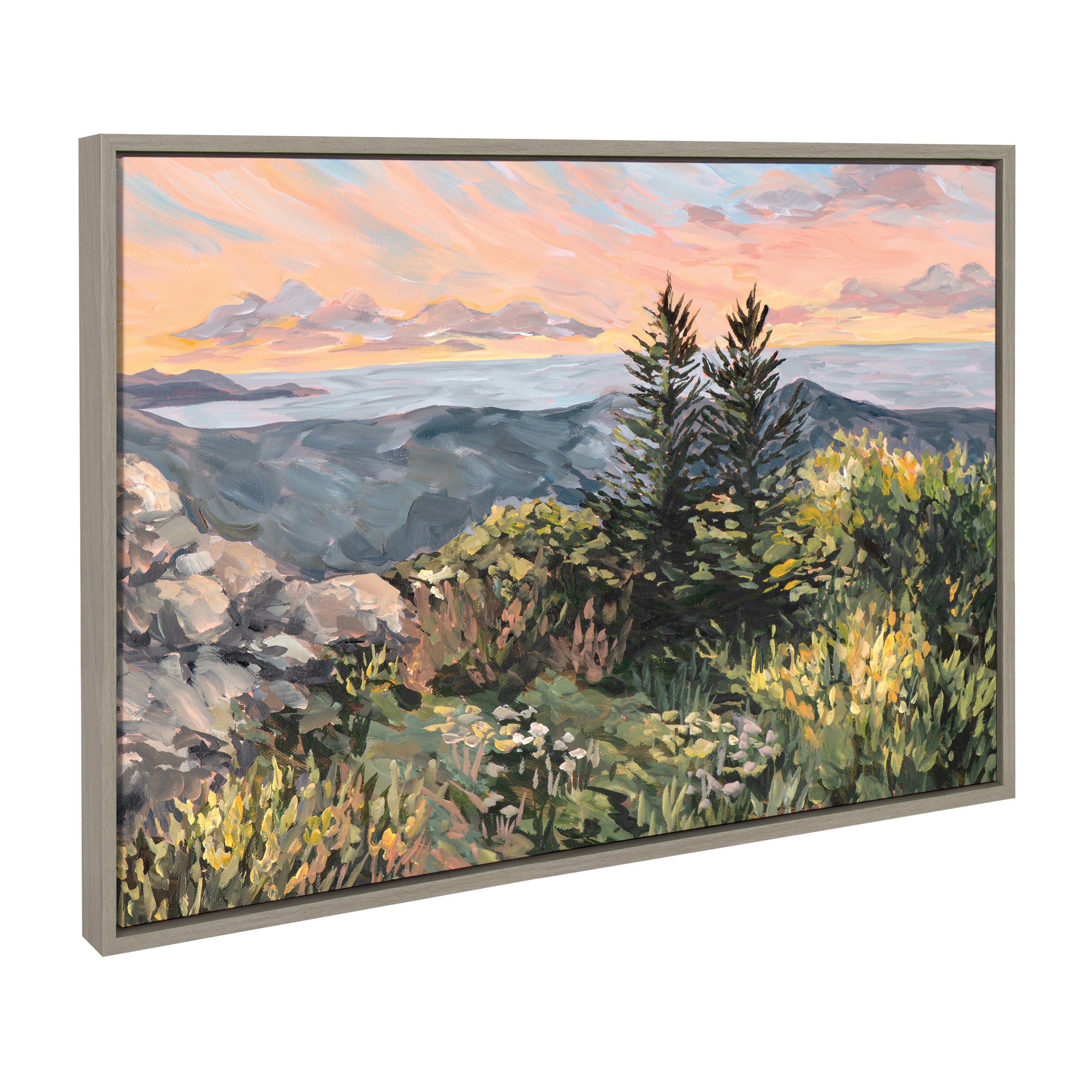 Framed Canvas 23x33 Sylvie Graywash 1