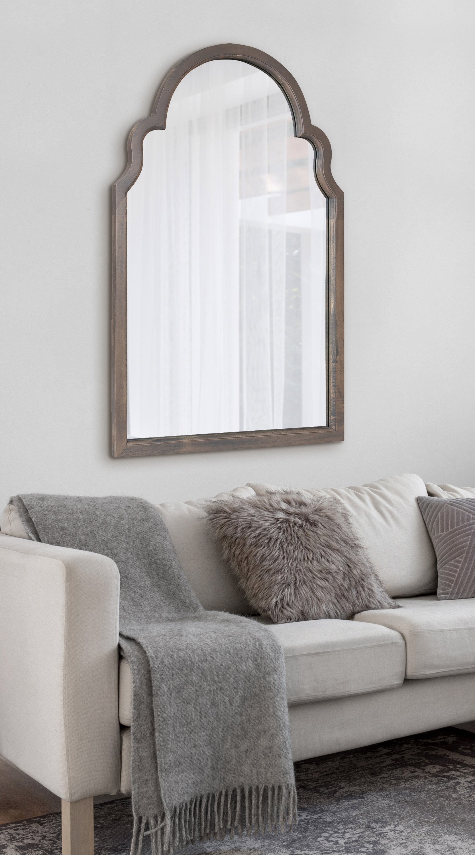 Arch Mirror Gray 24x36 6