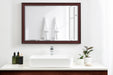 Rectangle Mirror Cherry 28x40 7