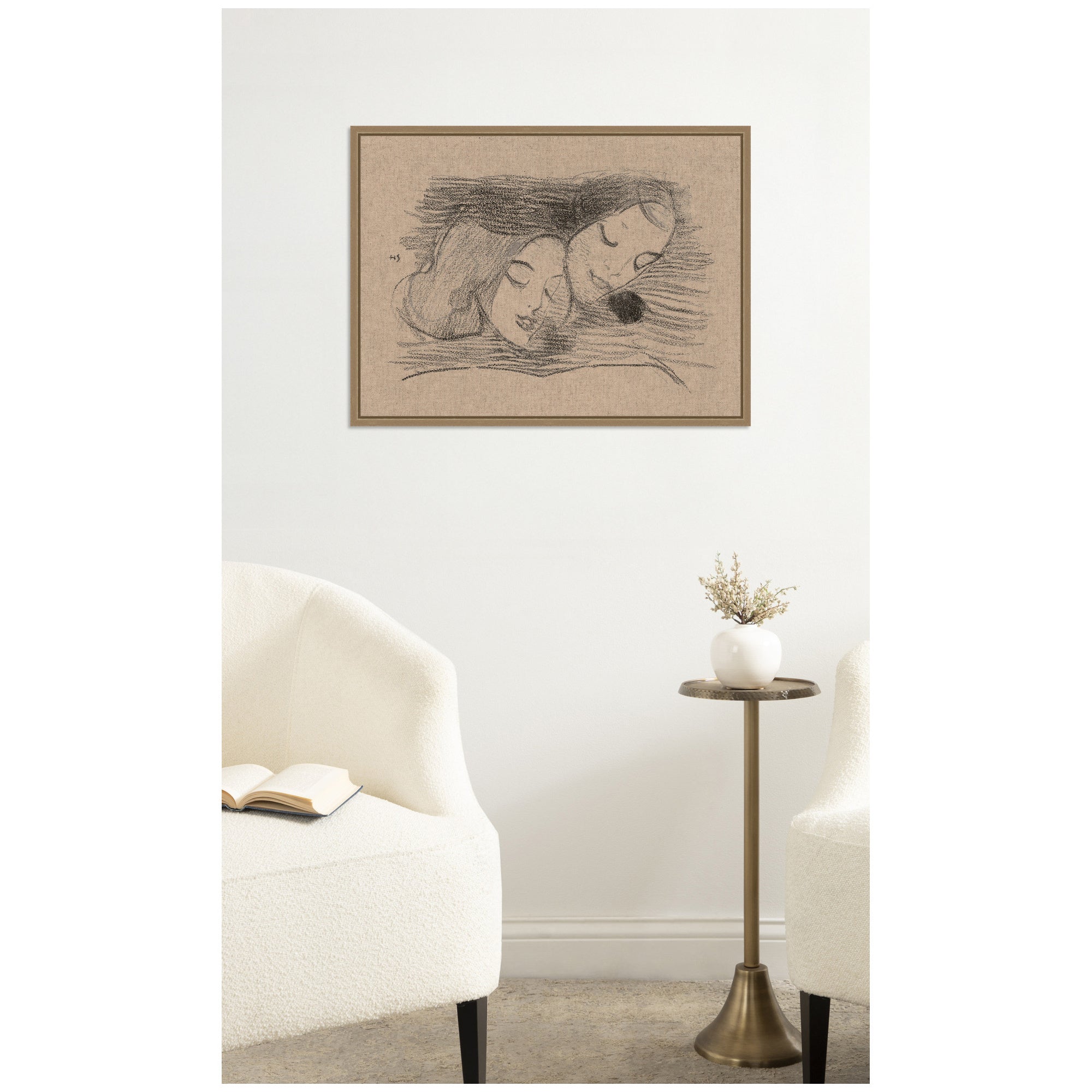 Framed Canvas 24x18 Sylvie Dark Gold 5