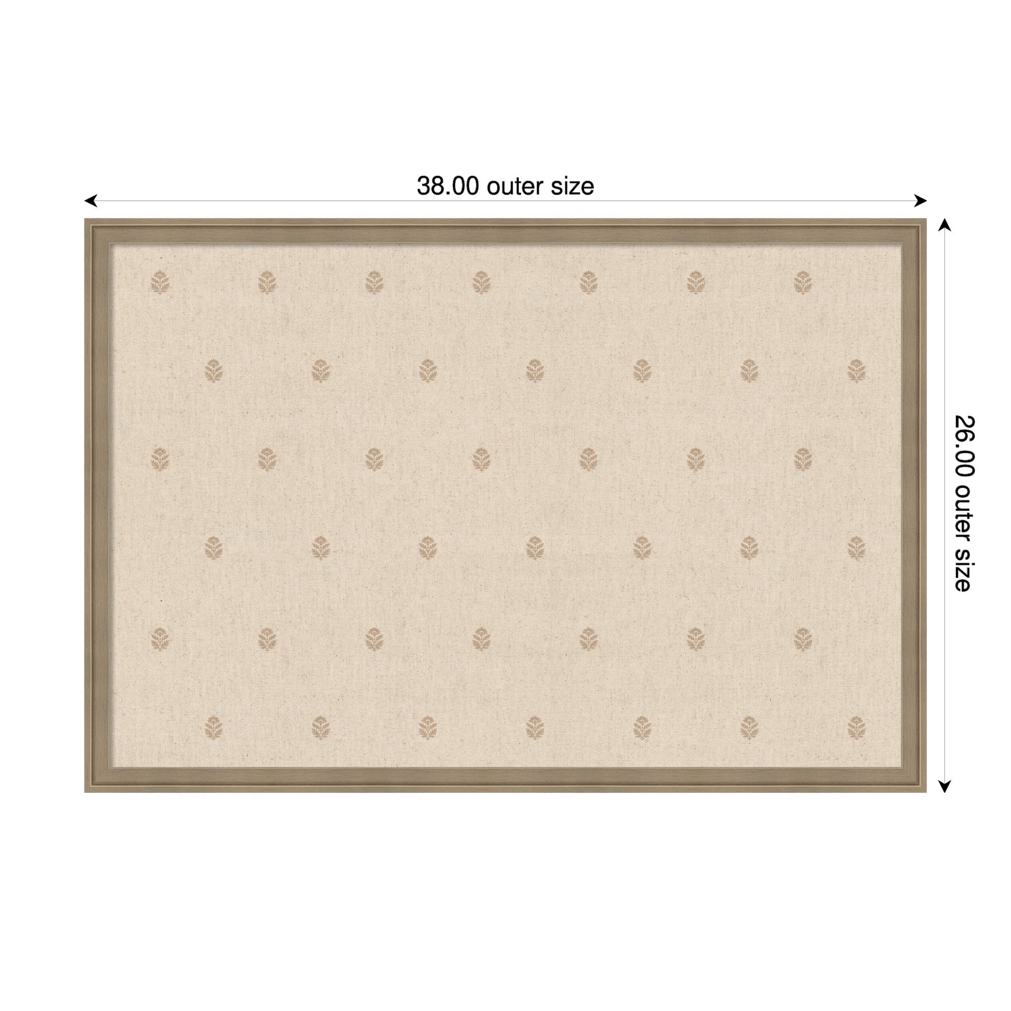 Magnetic Canvas 38x26 Florence Light Brown 2