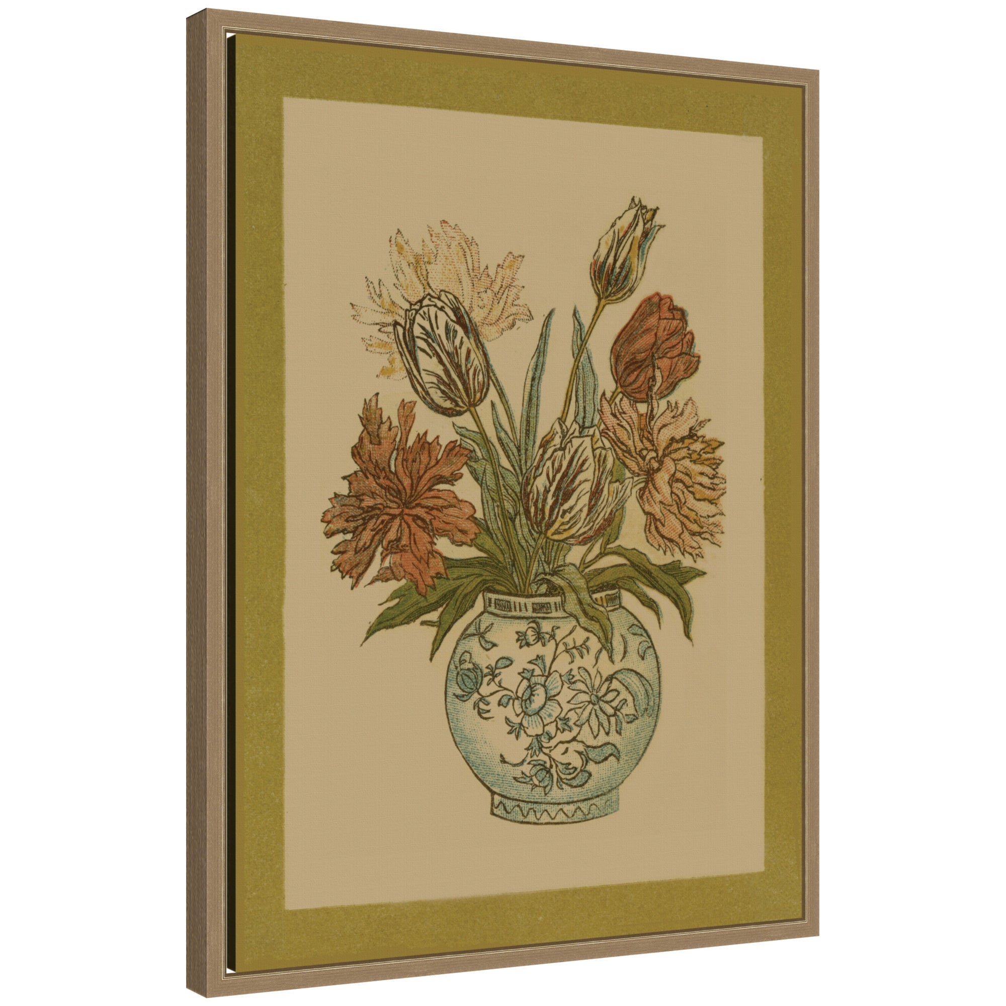 Framed Canvas 18x24 Sylvie Dark Gold 1