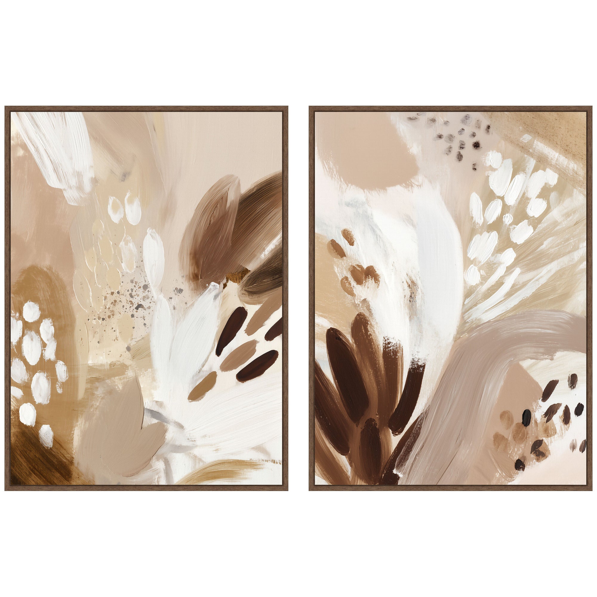 Art Set 2 Piece Set 28x38 Sylvie Walnut 1