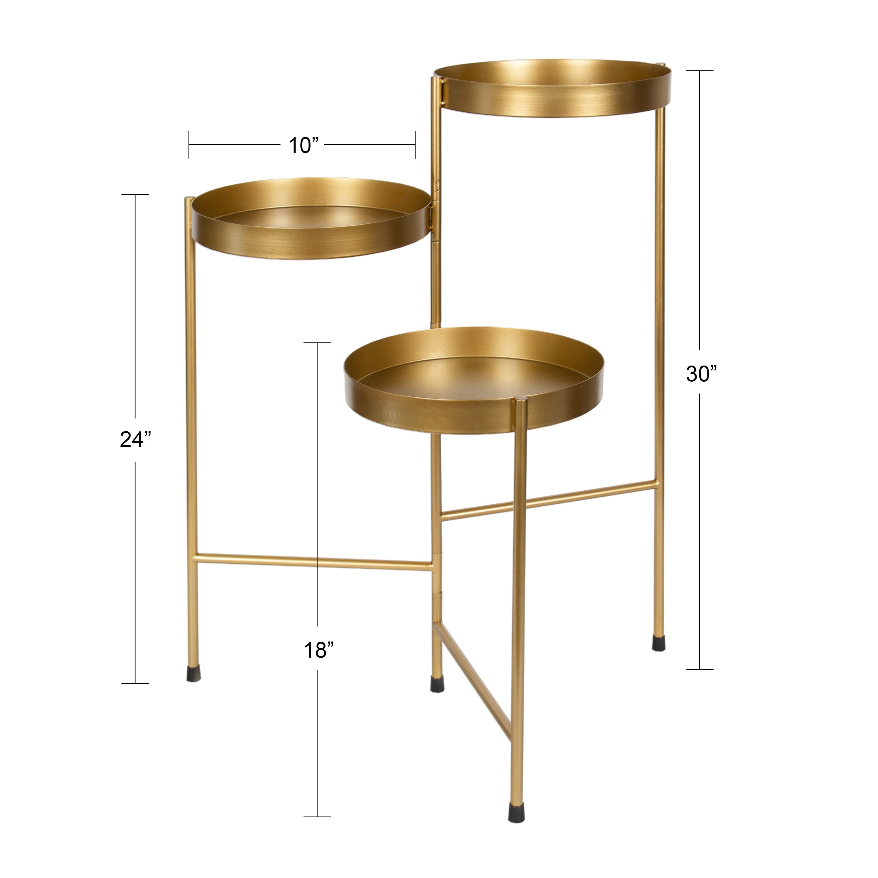 Plant Stand Gold 16x21x30 4
