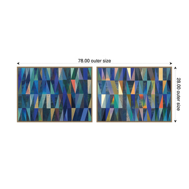 Art Set 2 Piece Set 28x38 Sylvie Dark Gold 2
