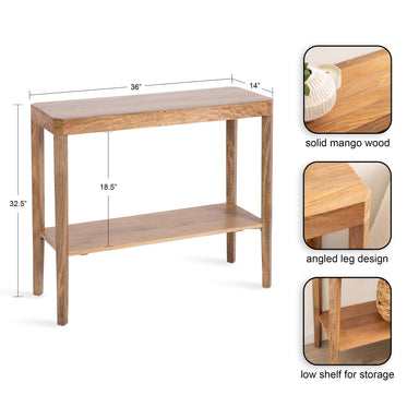 Console Table Natural 36x14x33 2