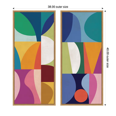 Art Set Sylvie Natural 2 Piece Set 18x40 2