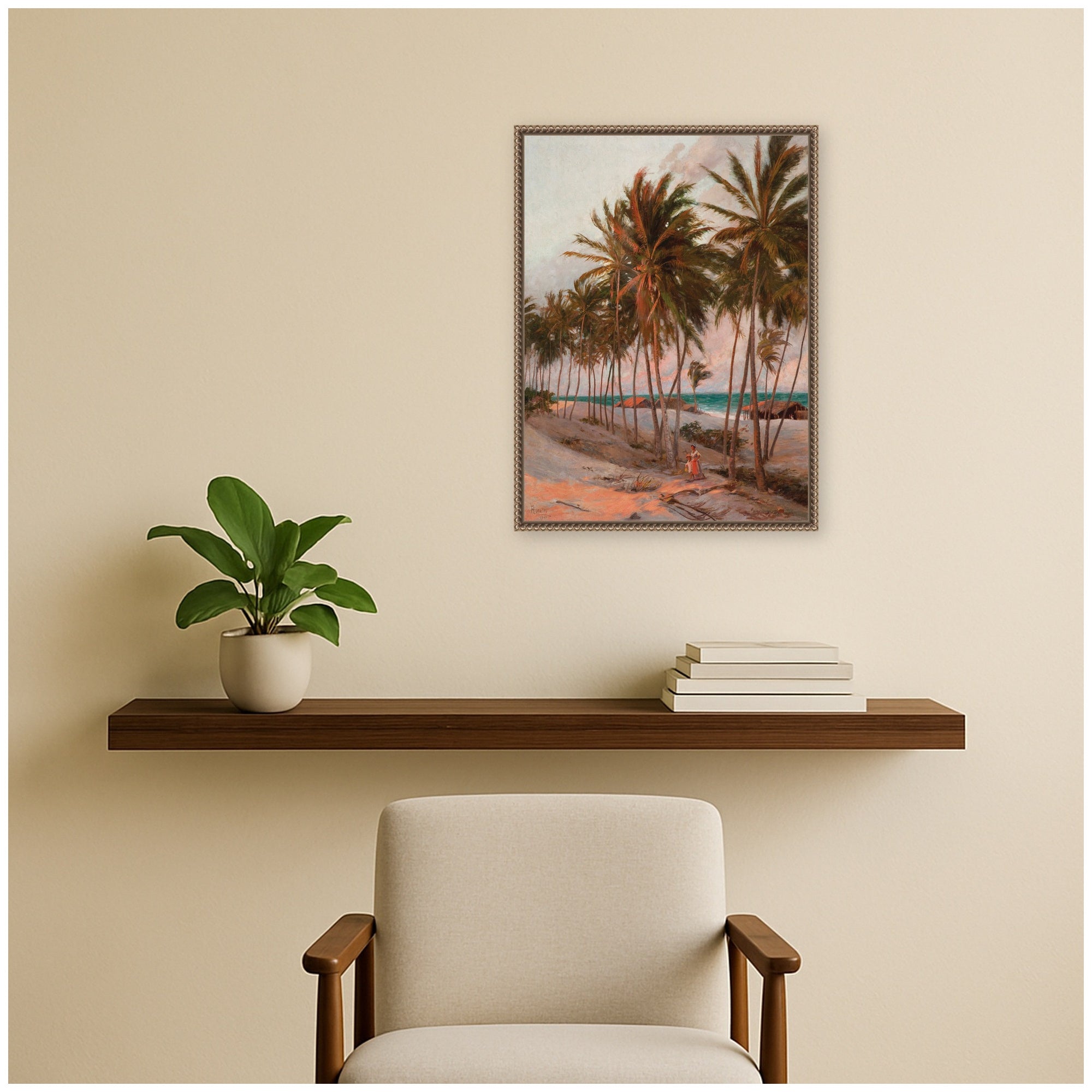 Framed Canvas 18x24 Sylvie Beaded Dark Gold 6