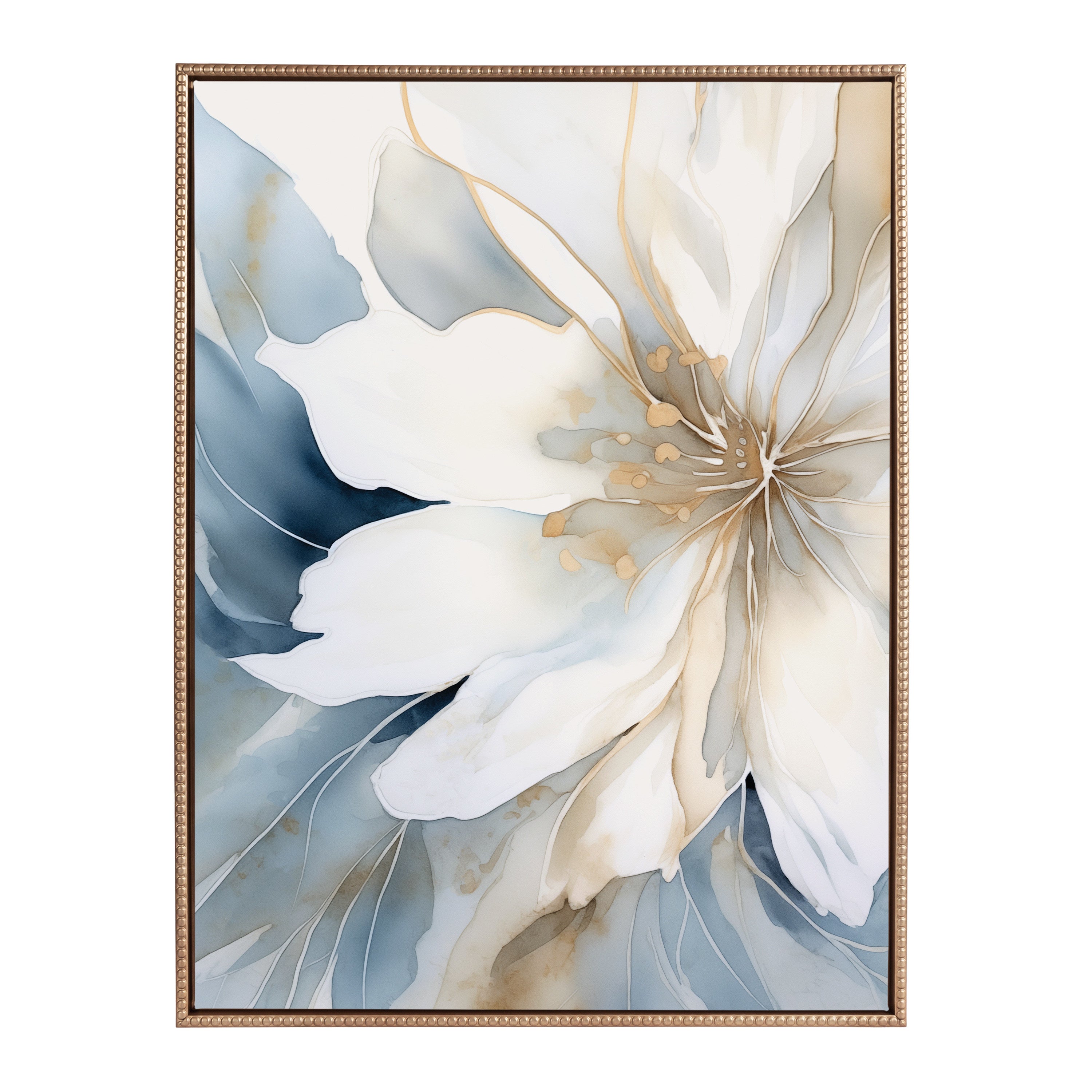 Framed Canvas 31.5x41.5 Sylvie Beaded Dark Gold 2