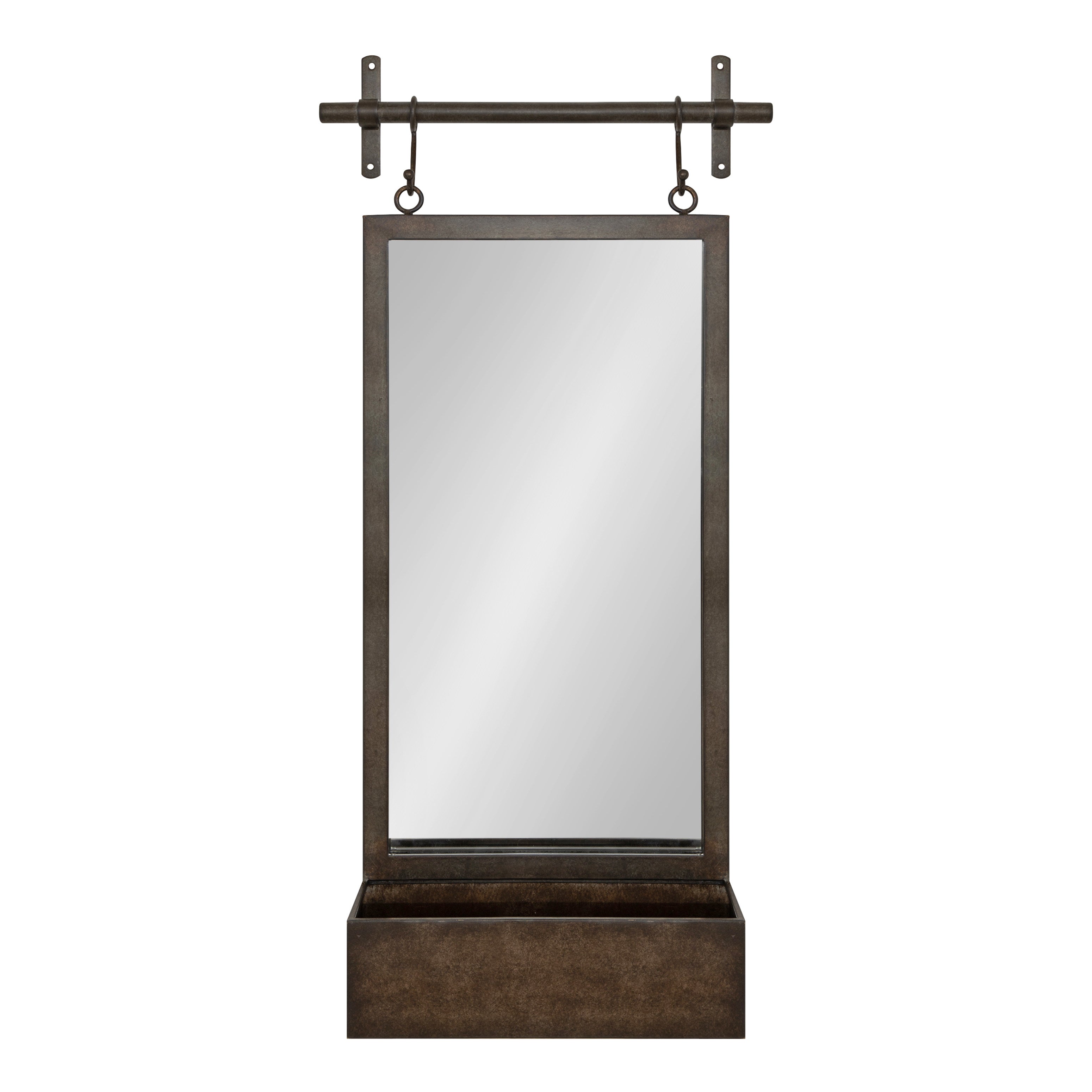 Gammons Wall Mirror with Shelf