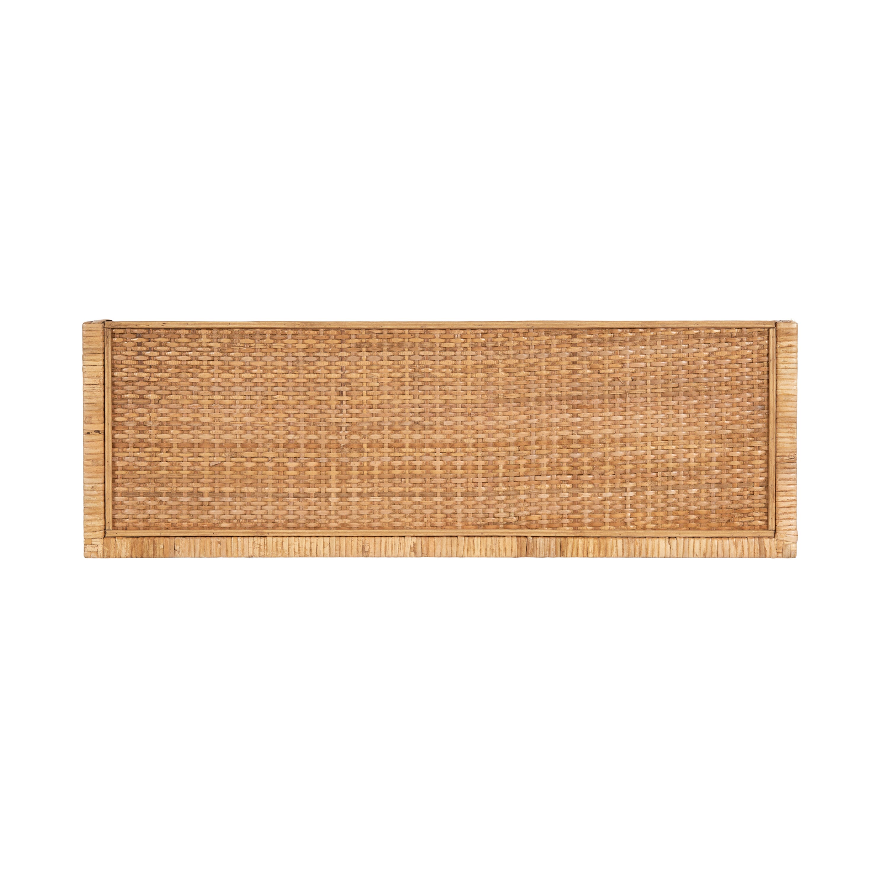 Rahmati 2pc Rattan Floating Shelves