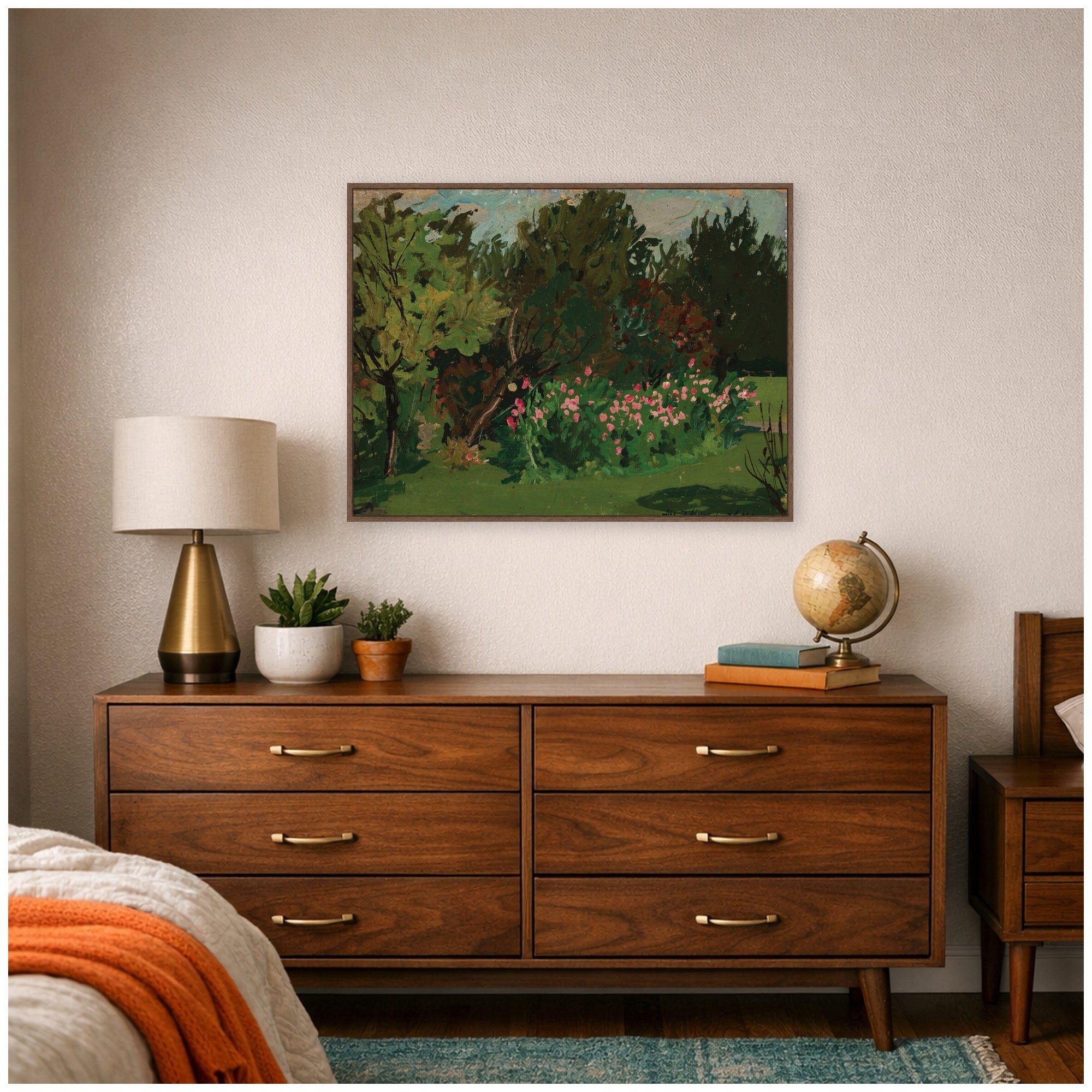 Framed Canvas 42x32 Sylvie Walnut 5