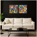 Art Set 2 Piece Set 22x22 Sylvie Walnut 5