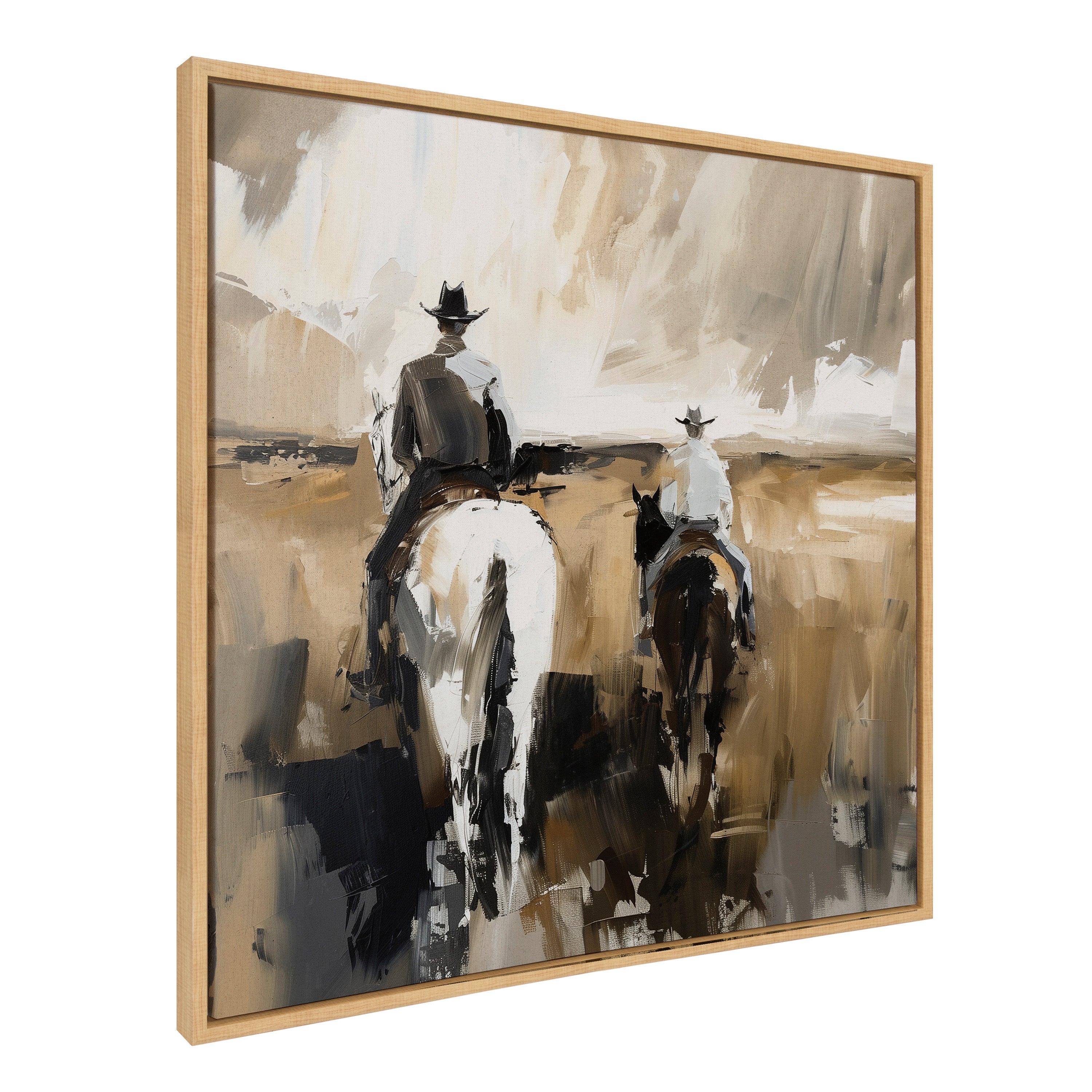 Framed Canvas 30x30 Sylvie Natural 1