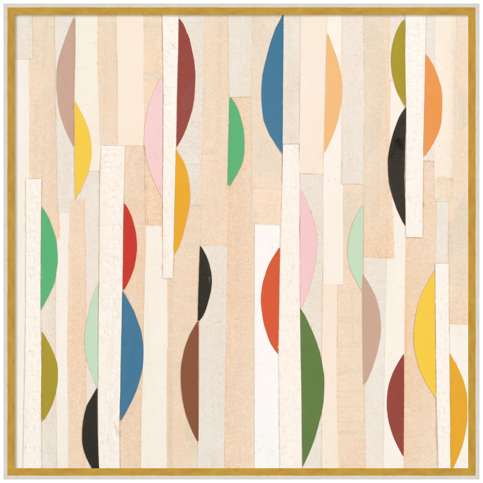 Geometric Abstract 1 by Felicia Dadak Framed Mounted Canvas Wall Art Print