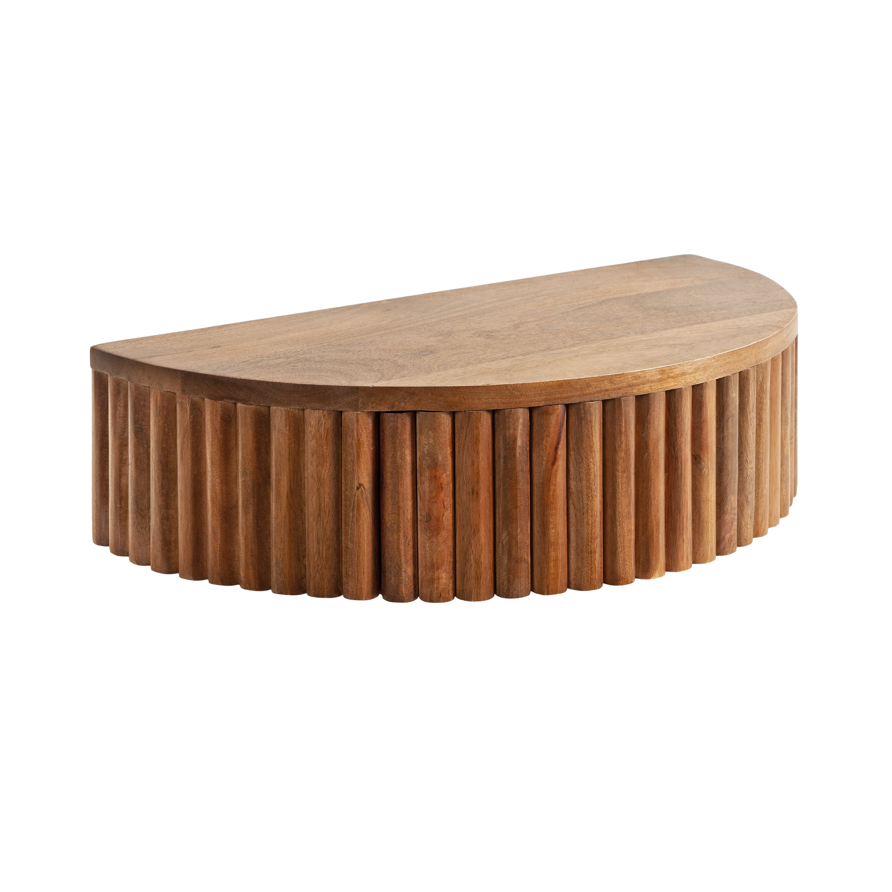 Floating Side Table Walnut Brown 20x11x6 1