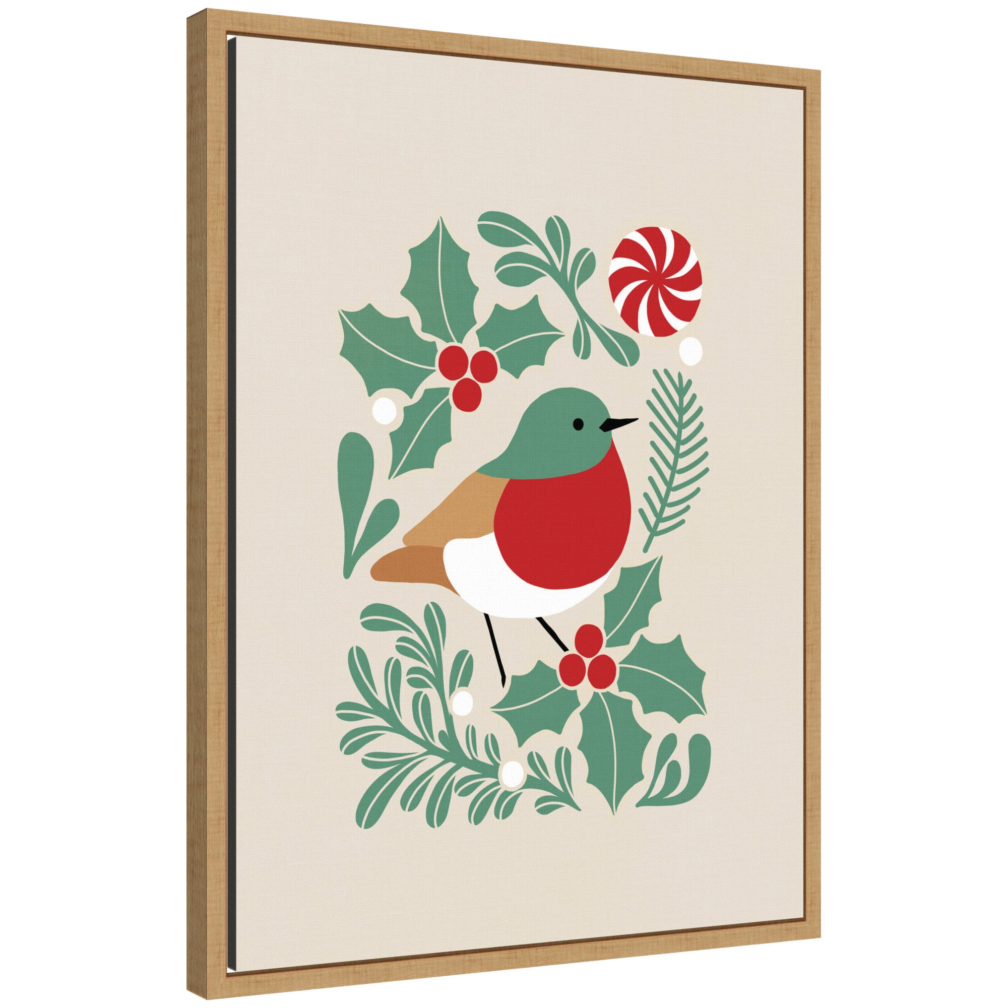 Sylvie Framed Canvas Christmas Icons Prima Set 1 by Dominique Vari