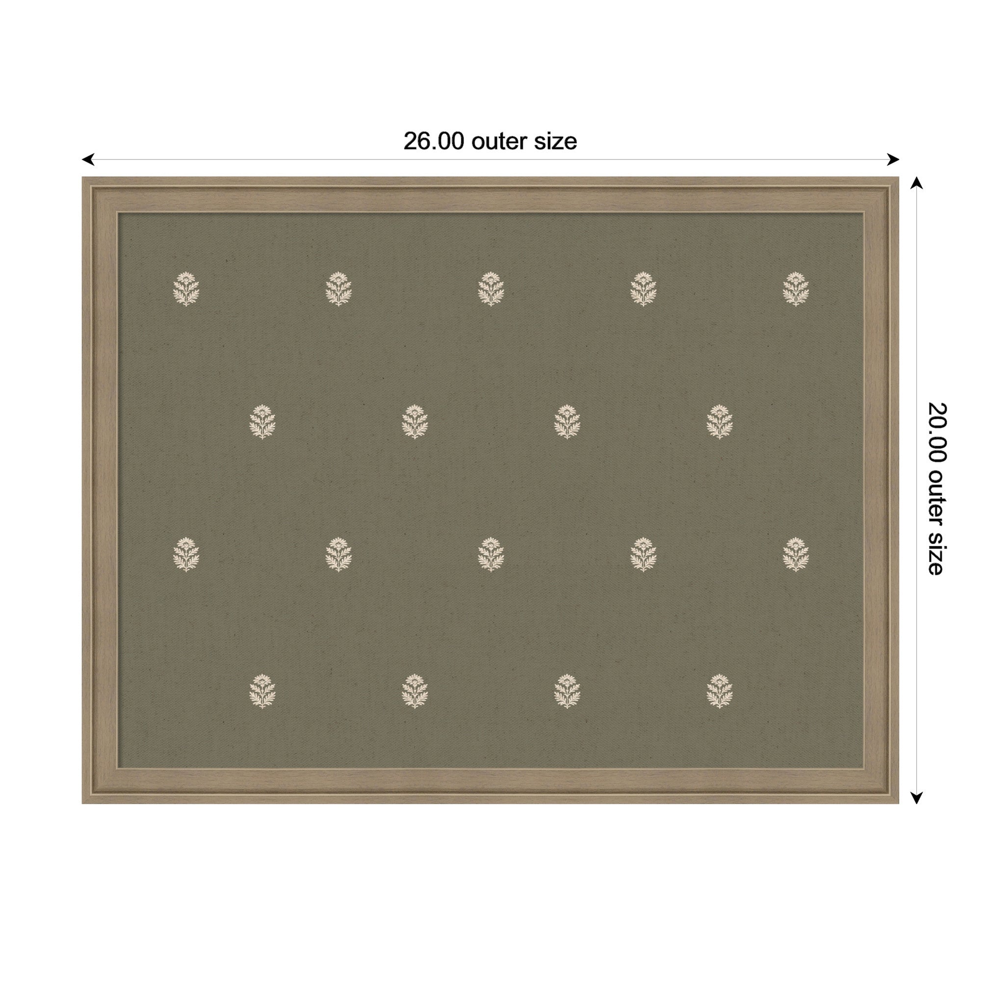 Magnetic Canvas 26x20 Florence Light Brown 2