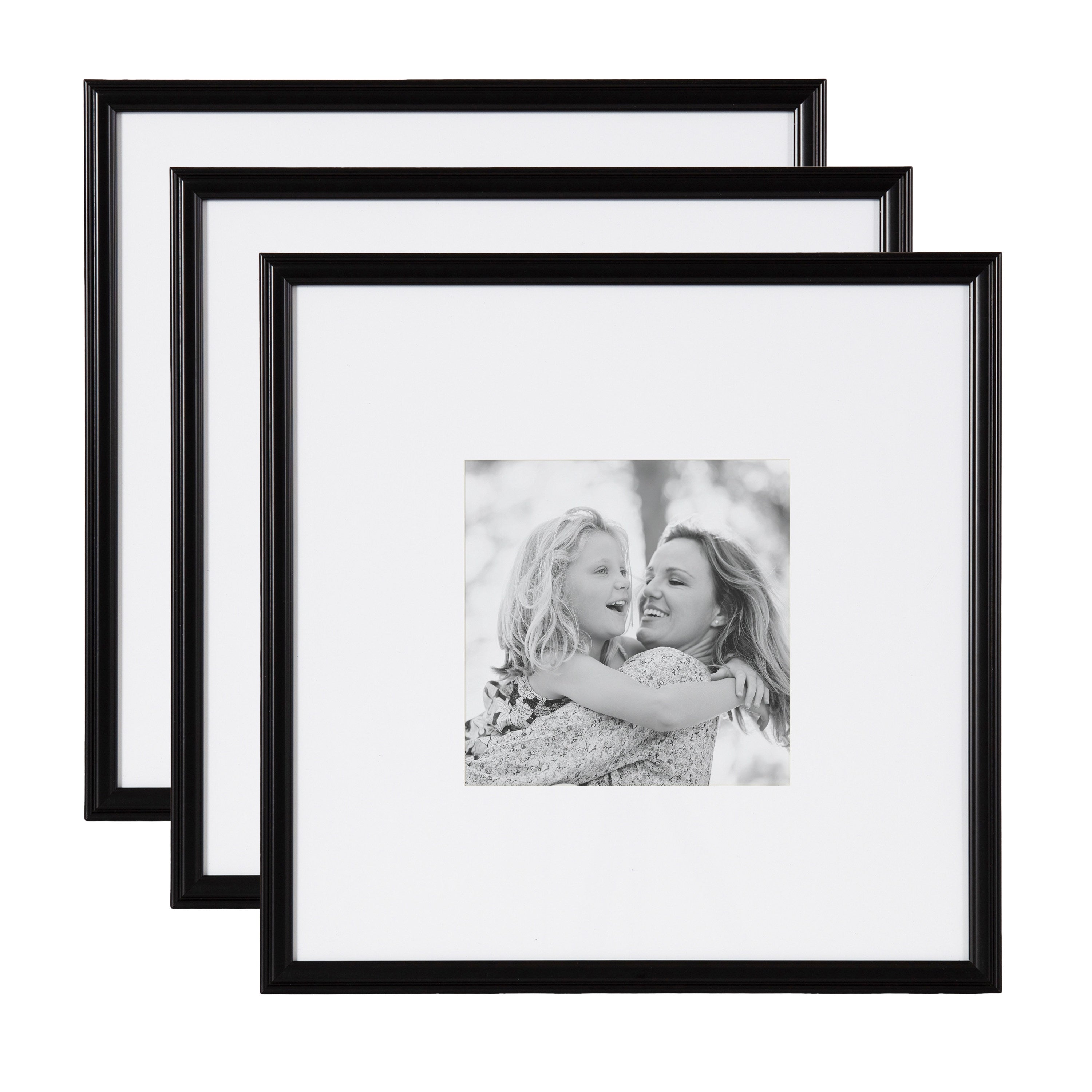 Wall Frame Black 16x16 matted to 8x8 1
