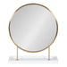 Tabletop Mirror White Gold 18x22 2