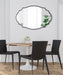 Scallop Mirror Black 24x36 7
