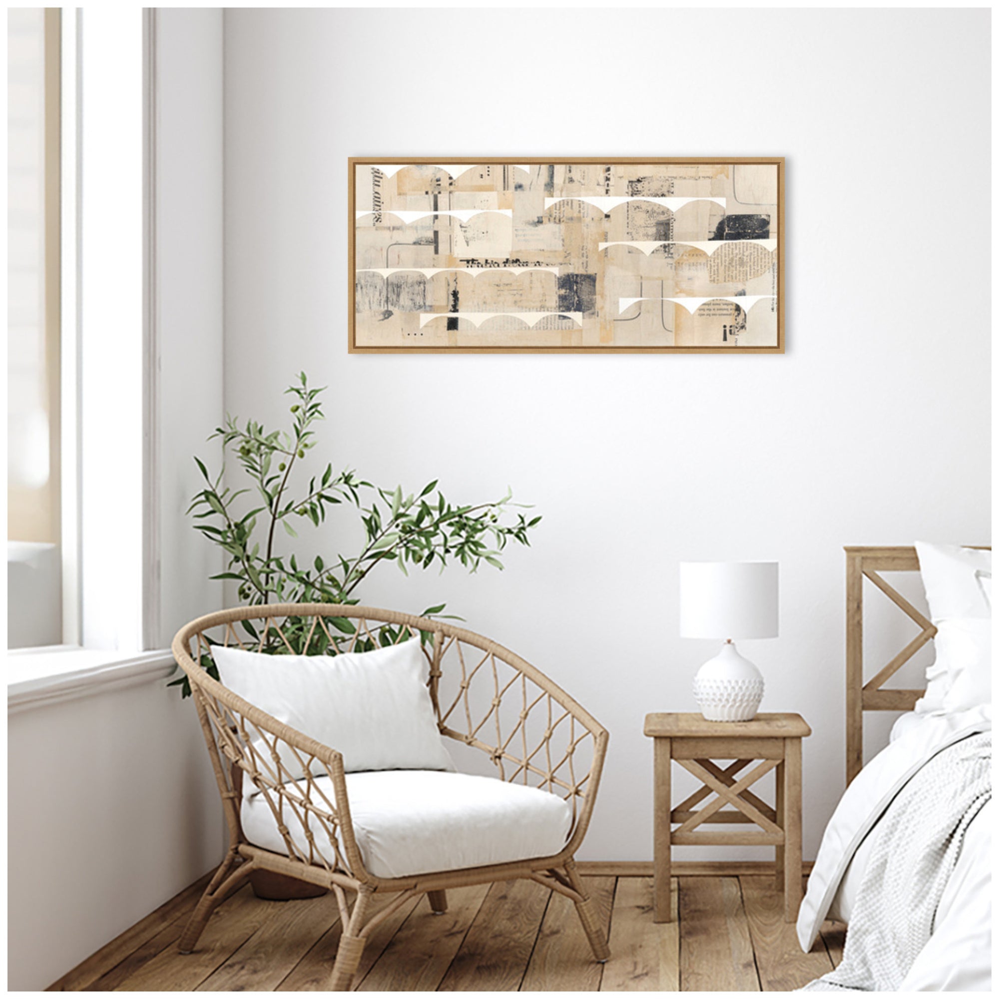 Revolved Half Moon Panel by Felicia Dadak Framed Canvas Wall Art Print