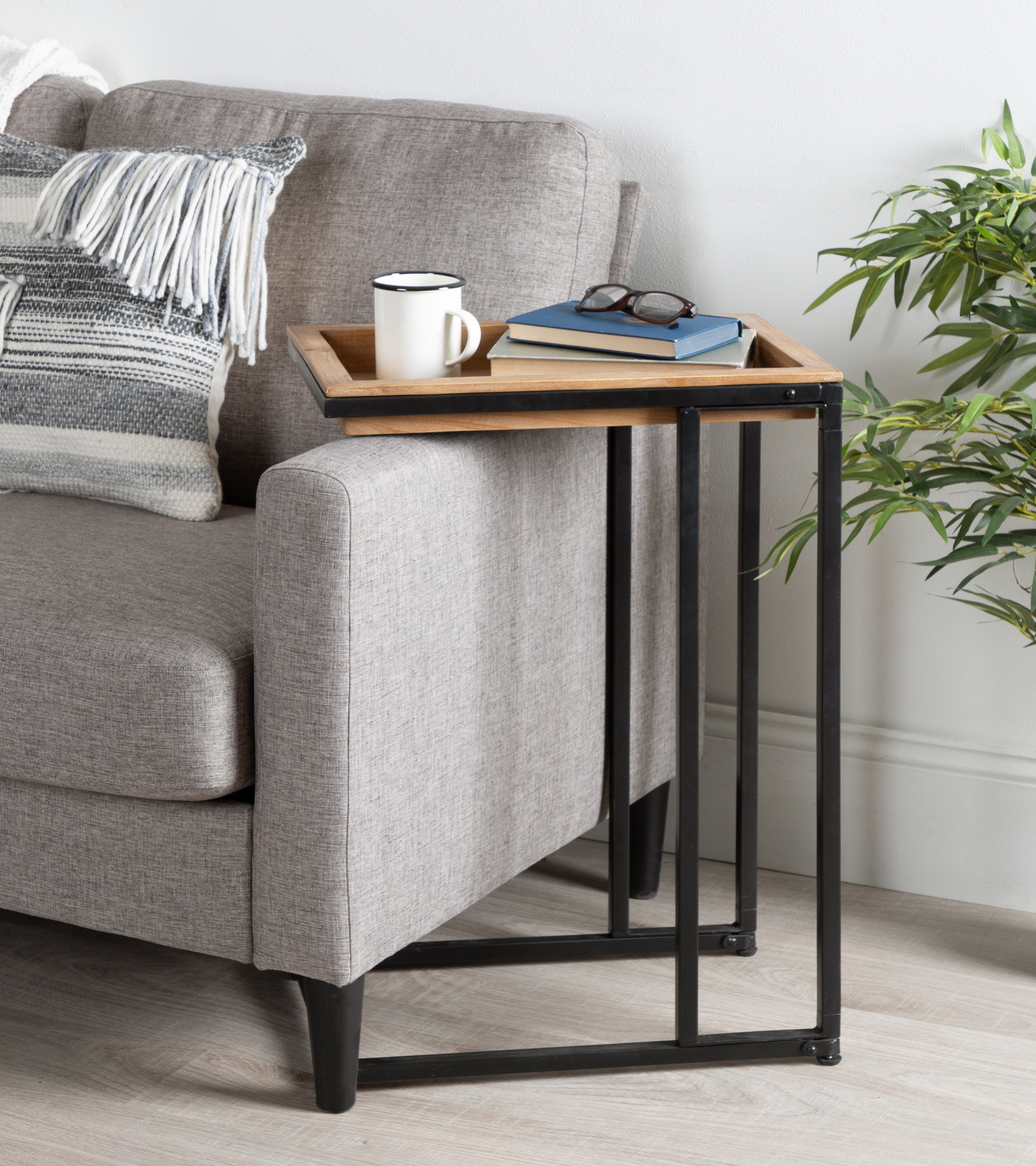 Lockridge Wood and Metal C-Table