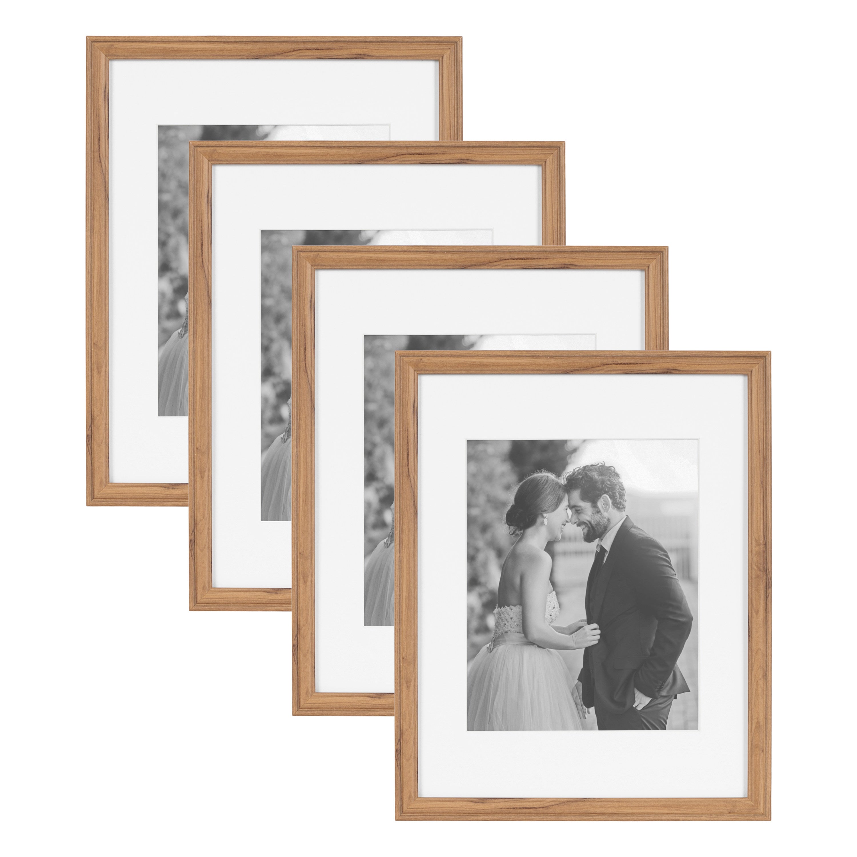 Wall Frame 11x14 matted to 8x10 Brown 1