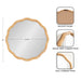 Scallop Mirror 26x26 Natural 2