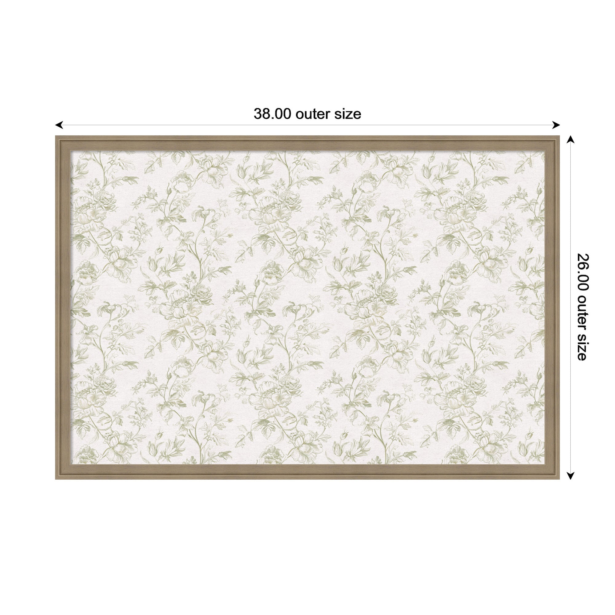 Pinboard 38x26 Florence Light Brown 2