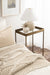 Side Table Gold 18x12x24 8