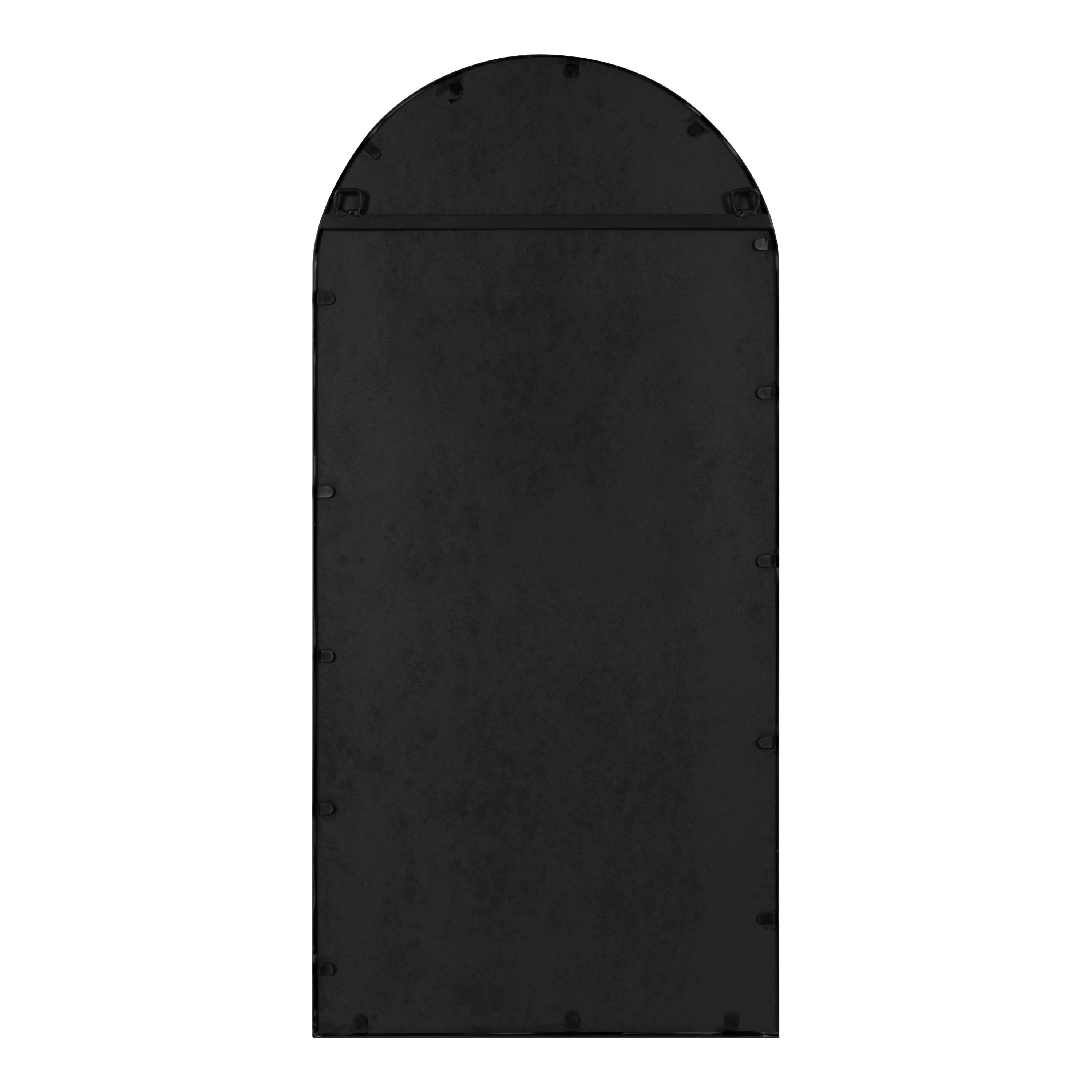 Windowpane Mirror Black 19x40 4