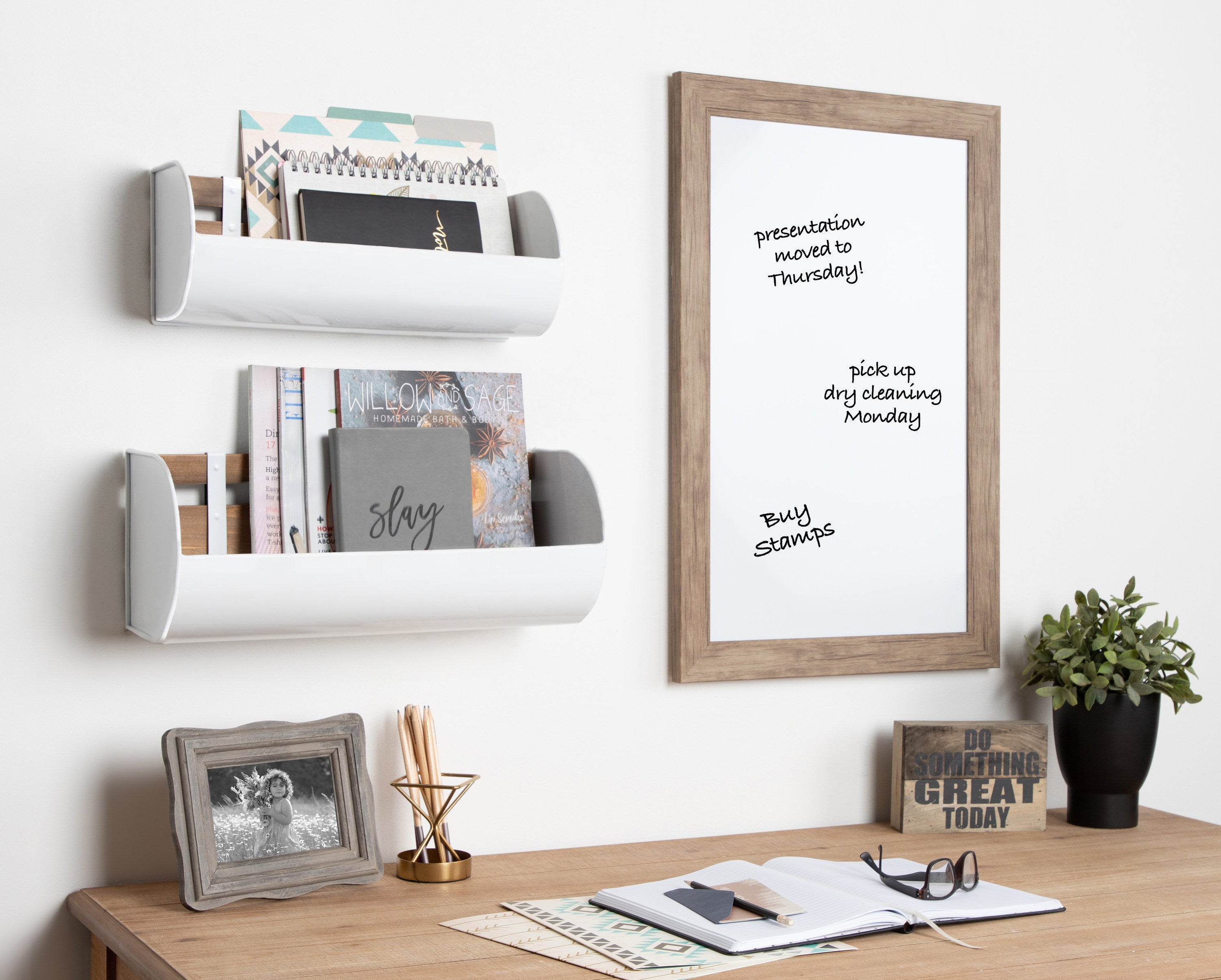 Dry Erase Board Brown 18x27 5