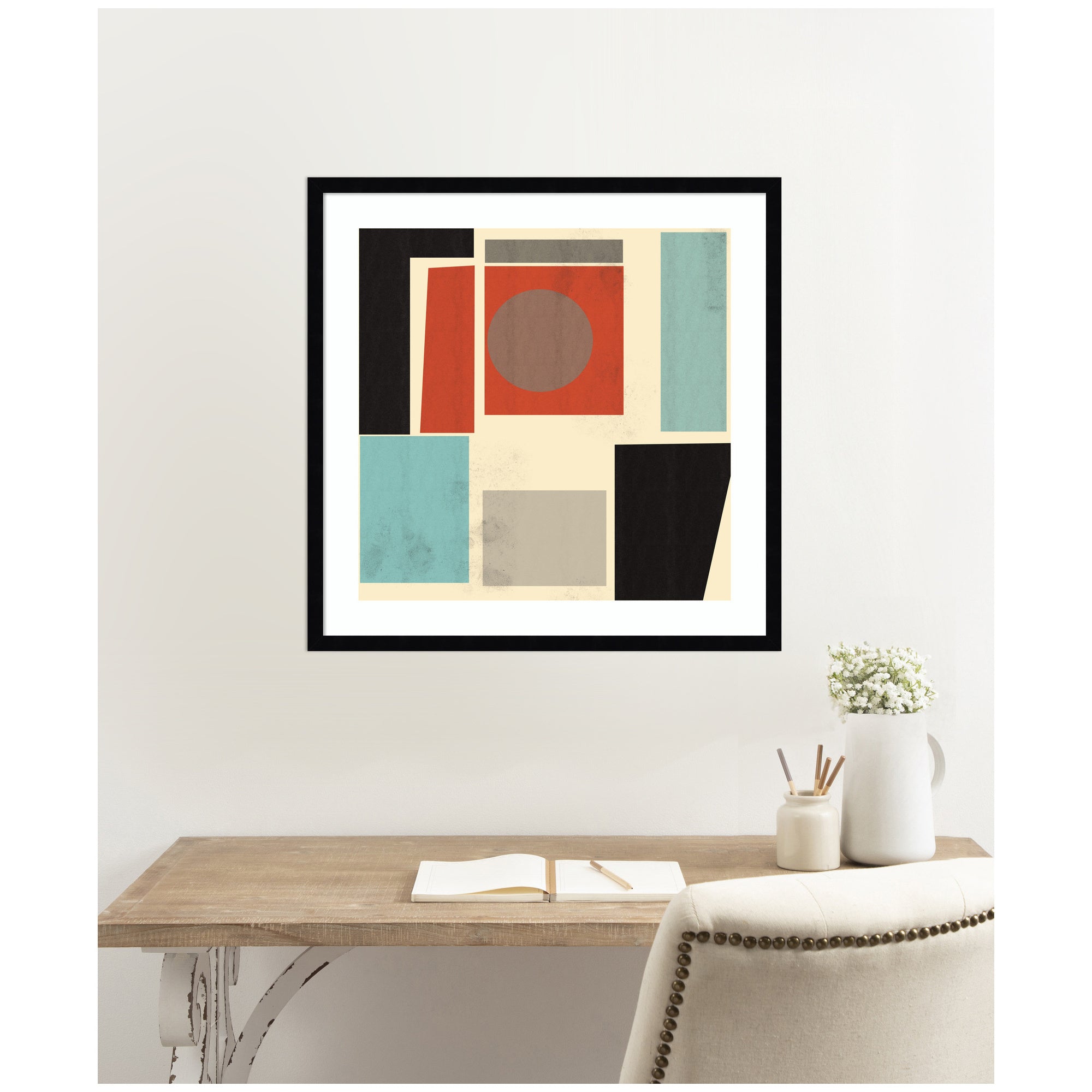 Framed Art 25x25 Svelte Noir Black 6
