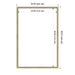 Dry Erase Board Castellan Distressed White 26x38 2